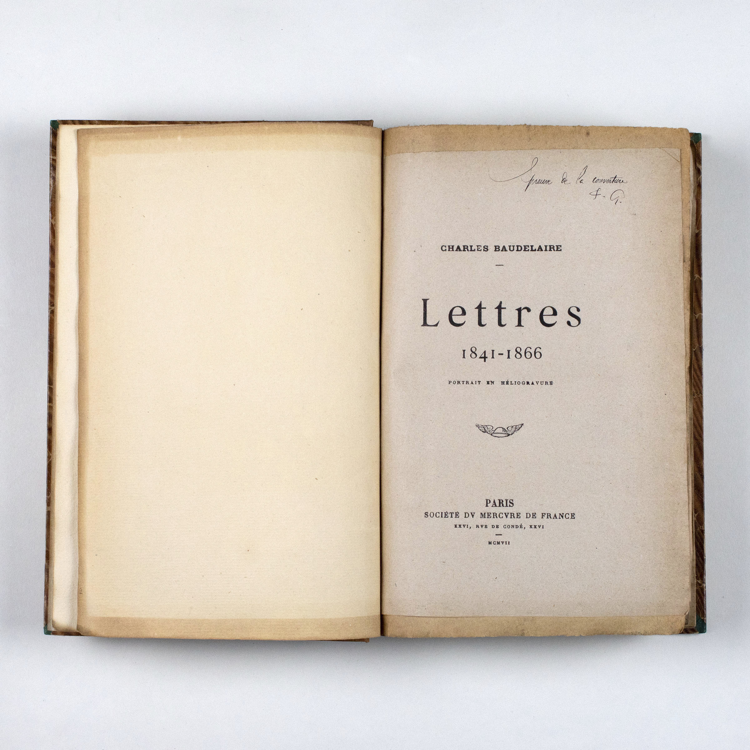 Lettres 1841-1866. Paris, Mercure de France, 1906. - Œuvres posthumes. Paris, Mercure de France, 1907. – Image 3