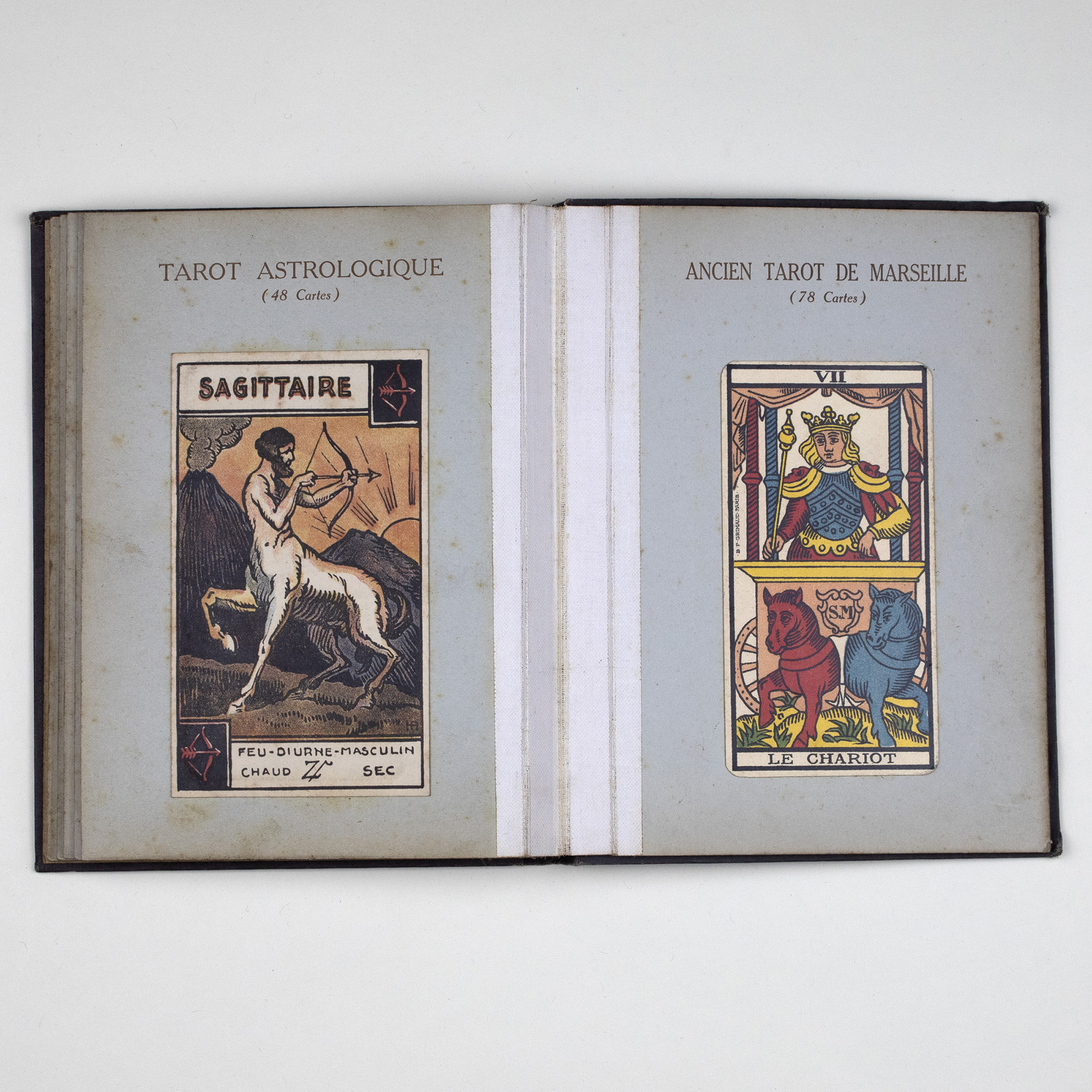 Spécimens de cartes de jeux divinatoires et tarot de Baptiste-Paul