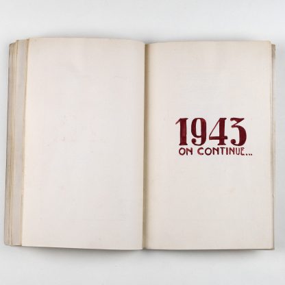 Journal de bord manuscrit Oflag XVIIA