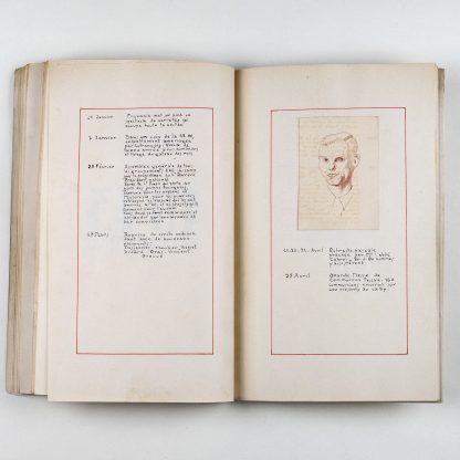 Journal de bord manuscrit Oflag XVIIA