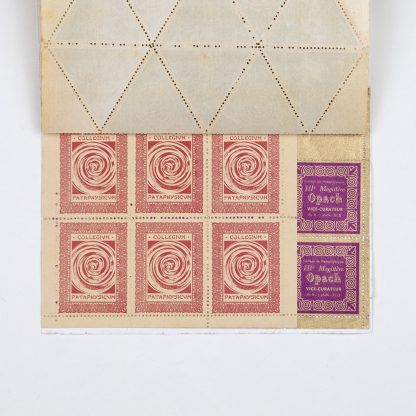 Carnet hors commerce de timbres du Collège de Pataphysique