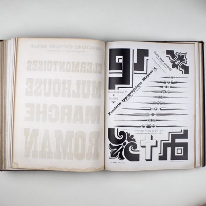 Recueil de spécimens de la fonderie typographique Mayeur