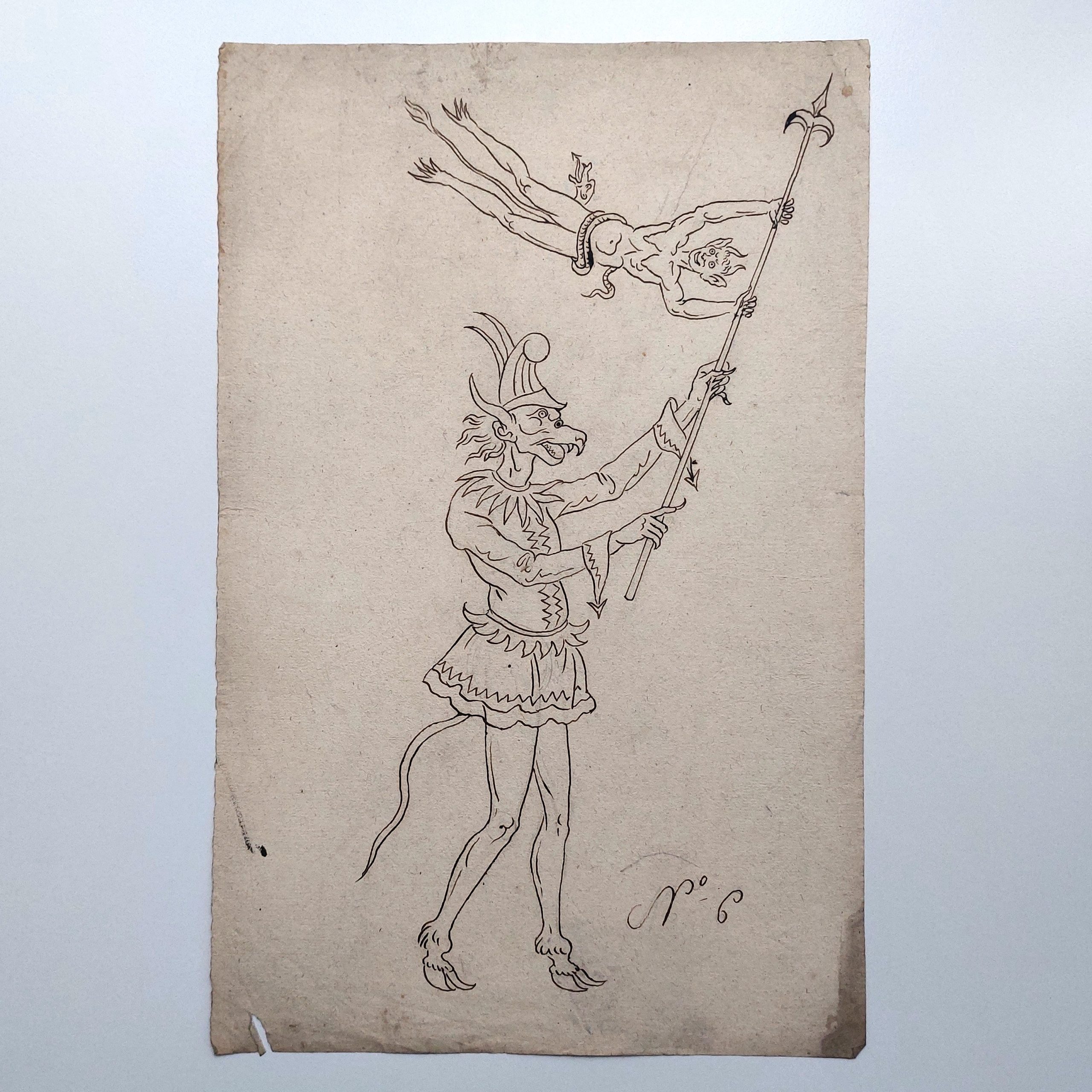 Ensemble de dessins de marionnettes et décors démoniaques. – Image 6