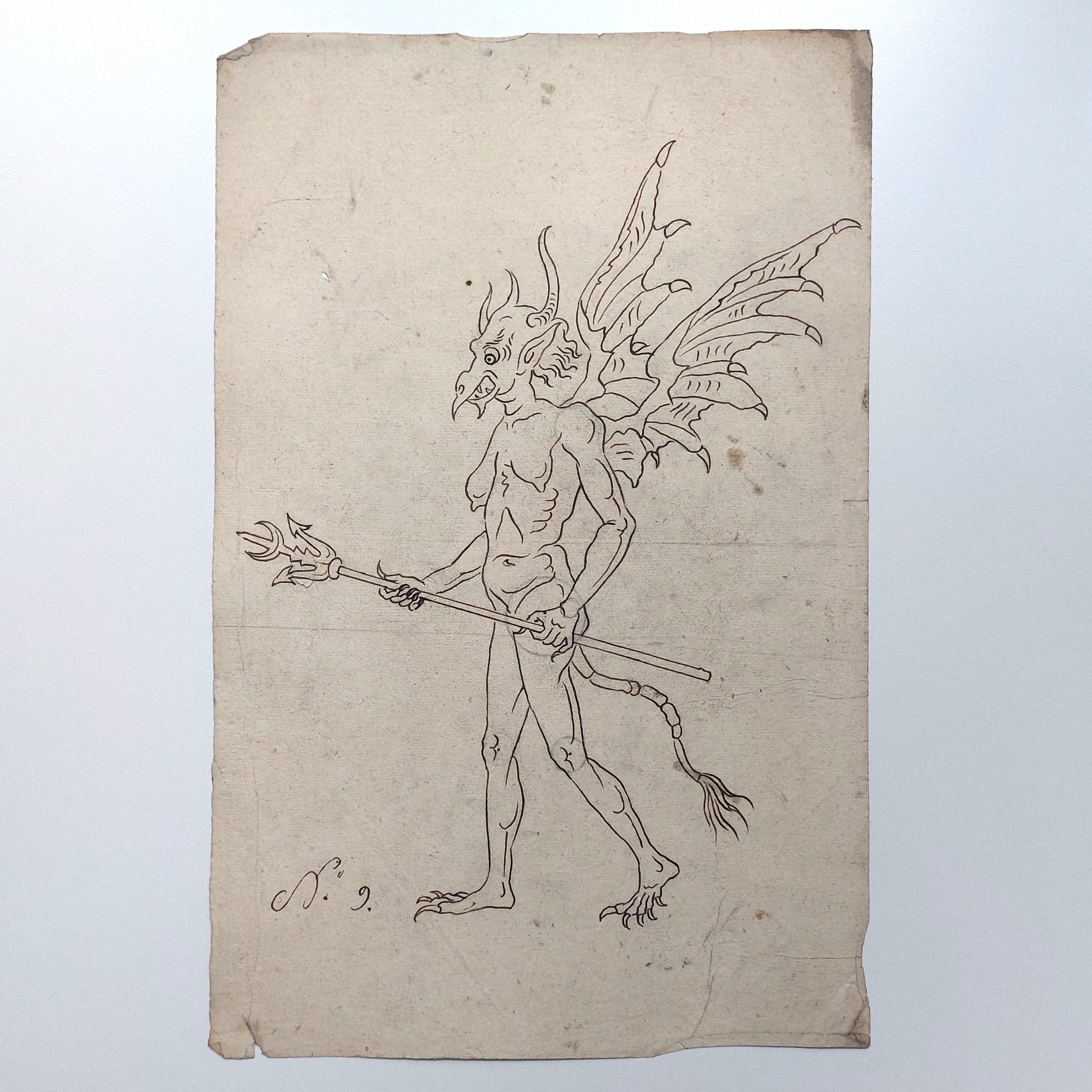 Ensemble de dessins de marionnettes et décors démoniaques. – Image 8