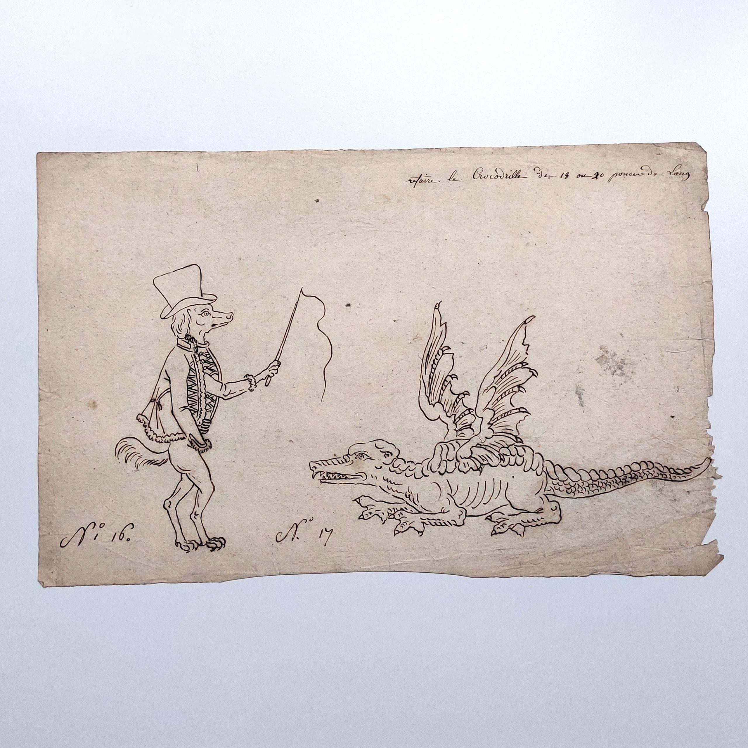 Ensemble de dessins de marionnettes et décors démoniaques.