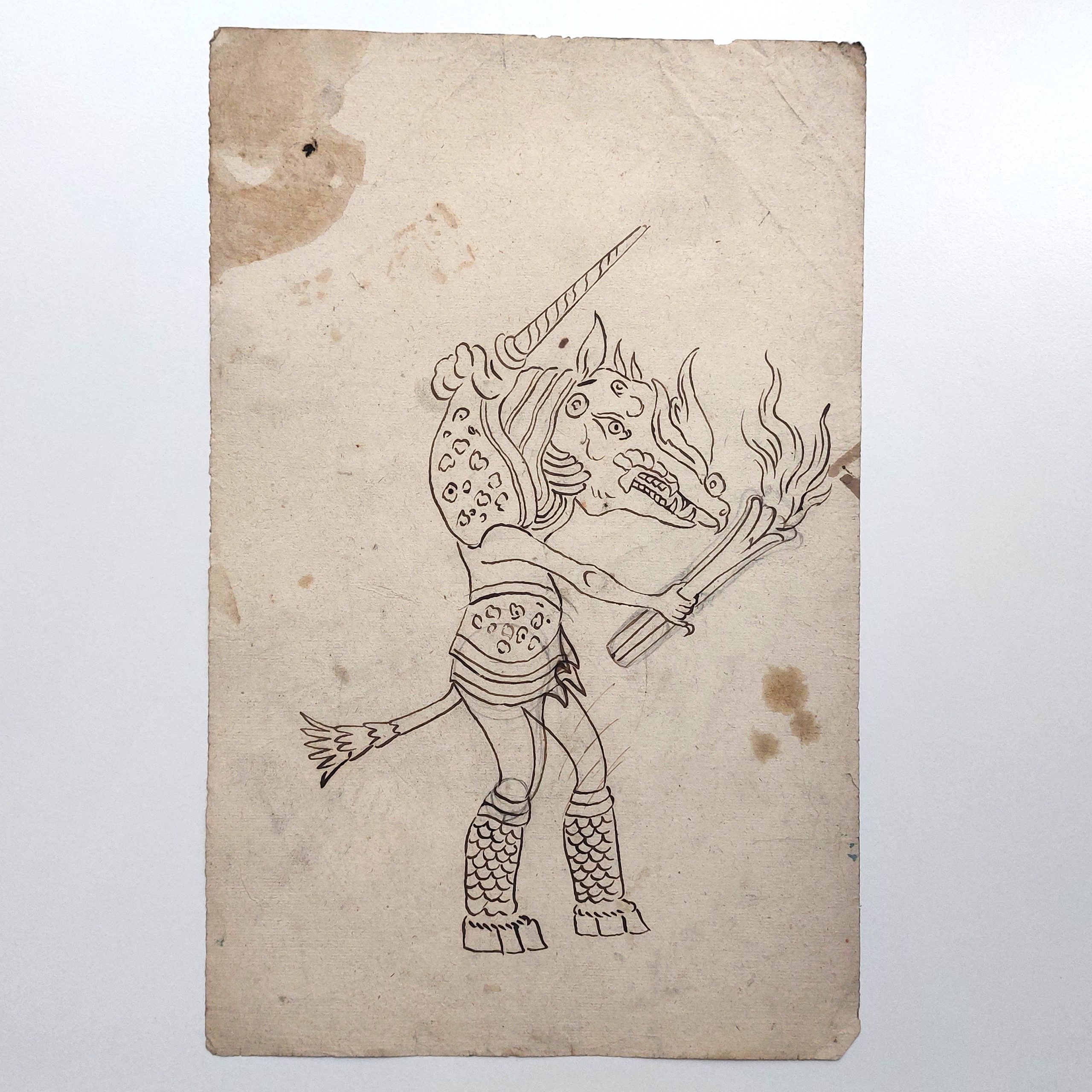 Ensemble de dessins de marionnettes et décors démoniaques. – Image 16