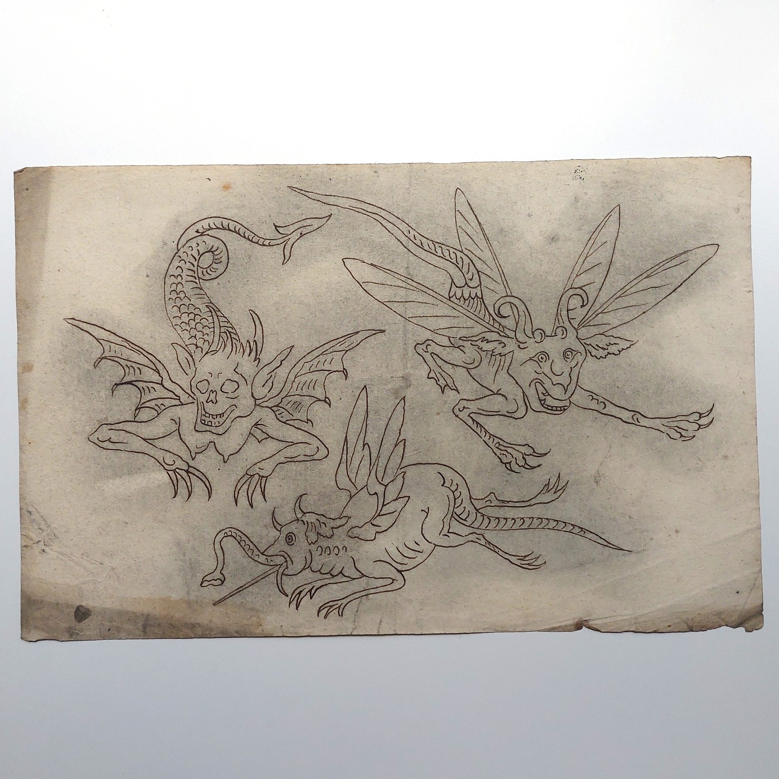 Ensemble de dessins de marionnettes et décors démoniaques. – Image 19