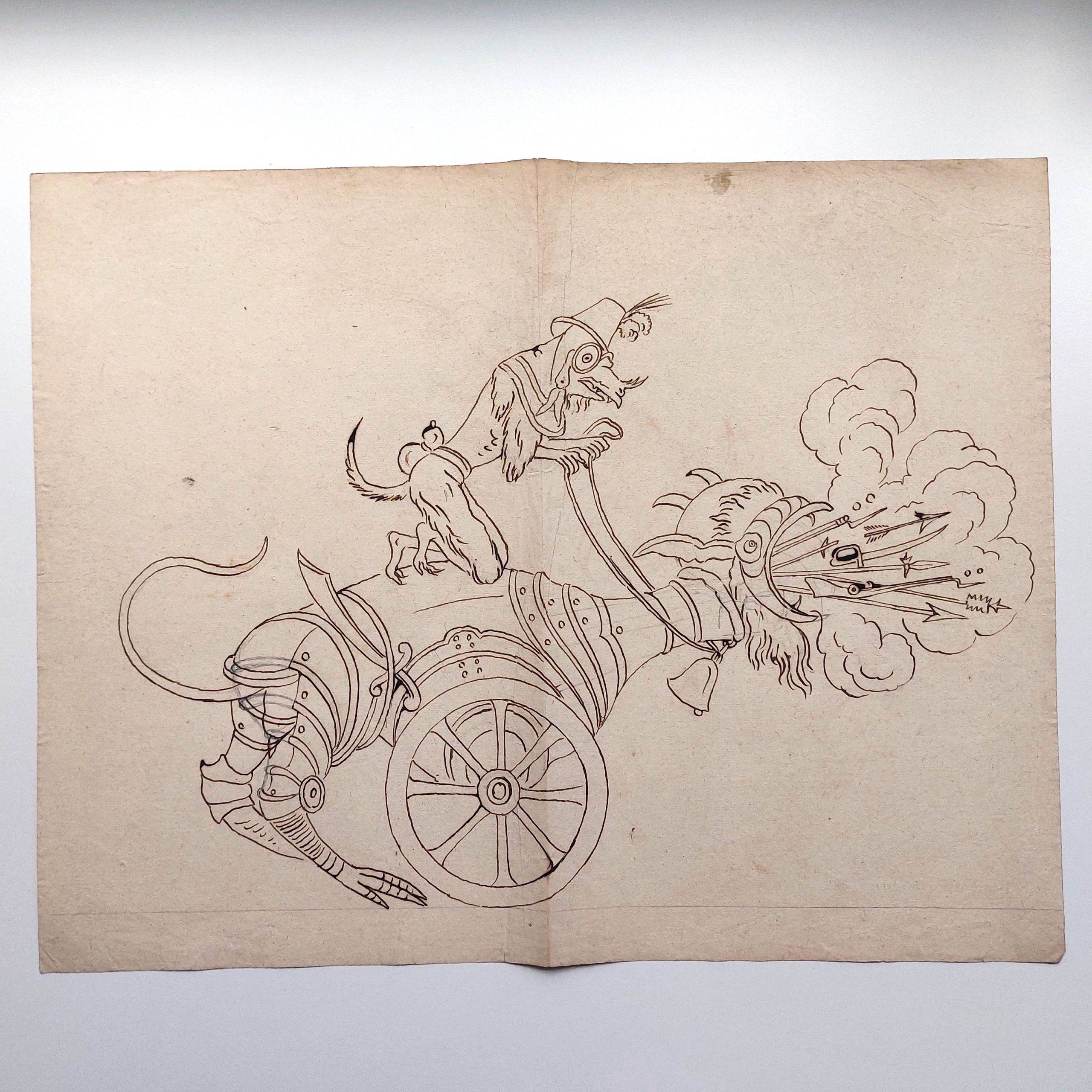 Ensemble de dessins de marionnettes et décors démoniaques. – Image 26