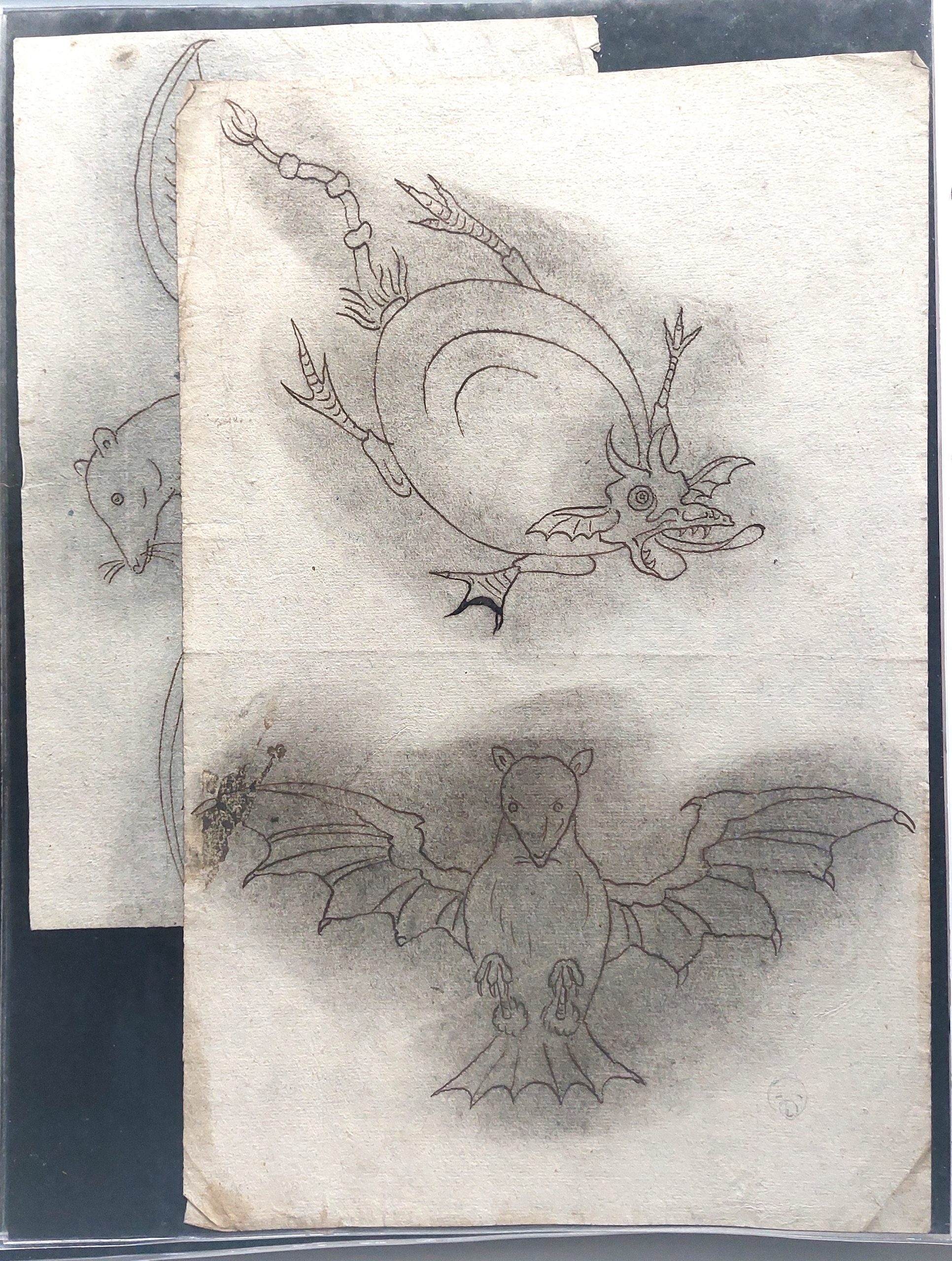 Ensemble de dessins de marionnettes et décors démoniaques. – Image 30