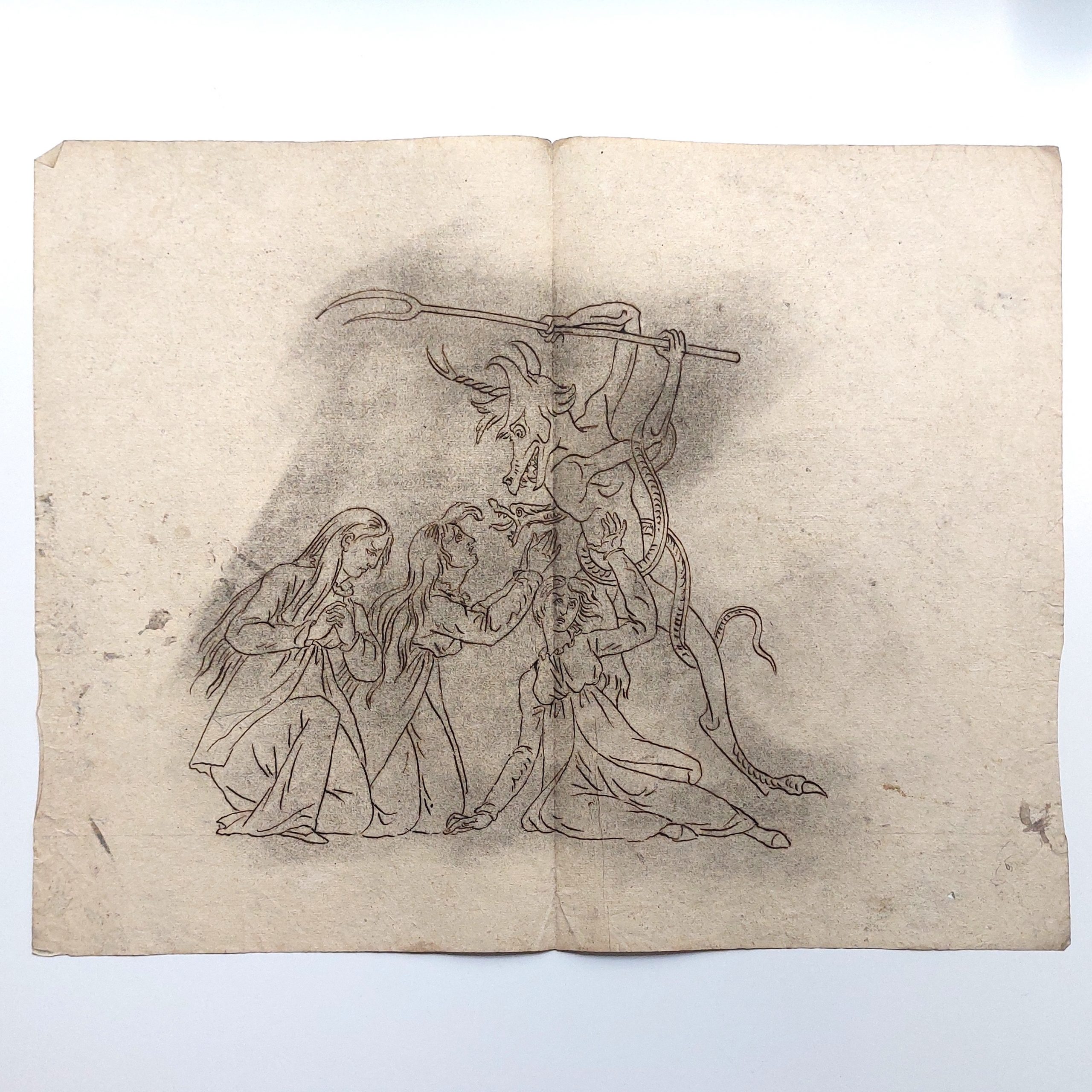 Ensemble de dessins de marionnettes et décors démoniaques. – Image 32