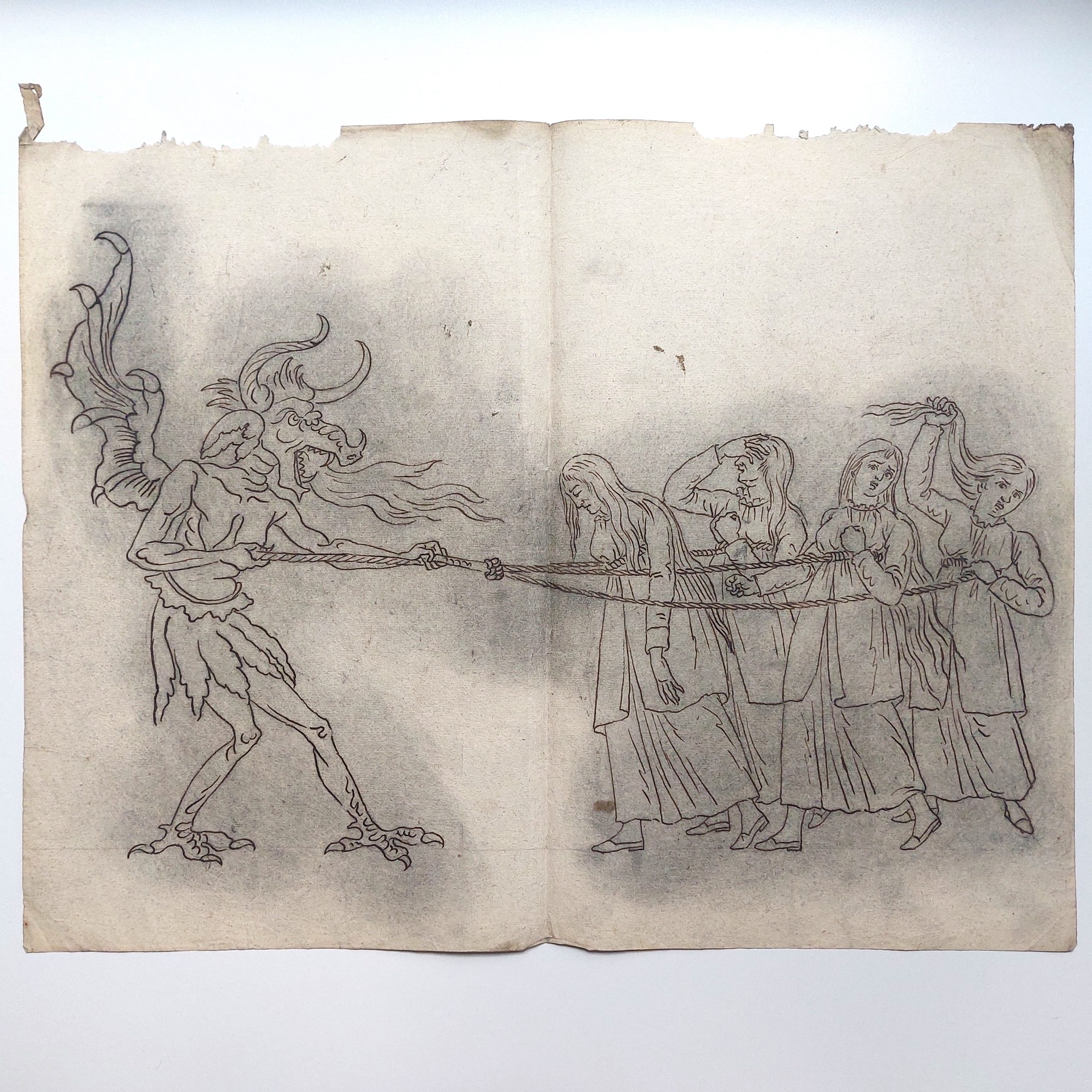 Ensemble de dessins de marionnettes et décors démoniaques. – Image 34