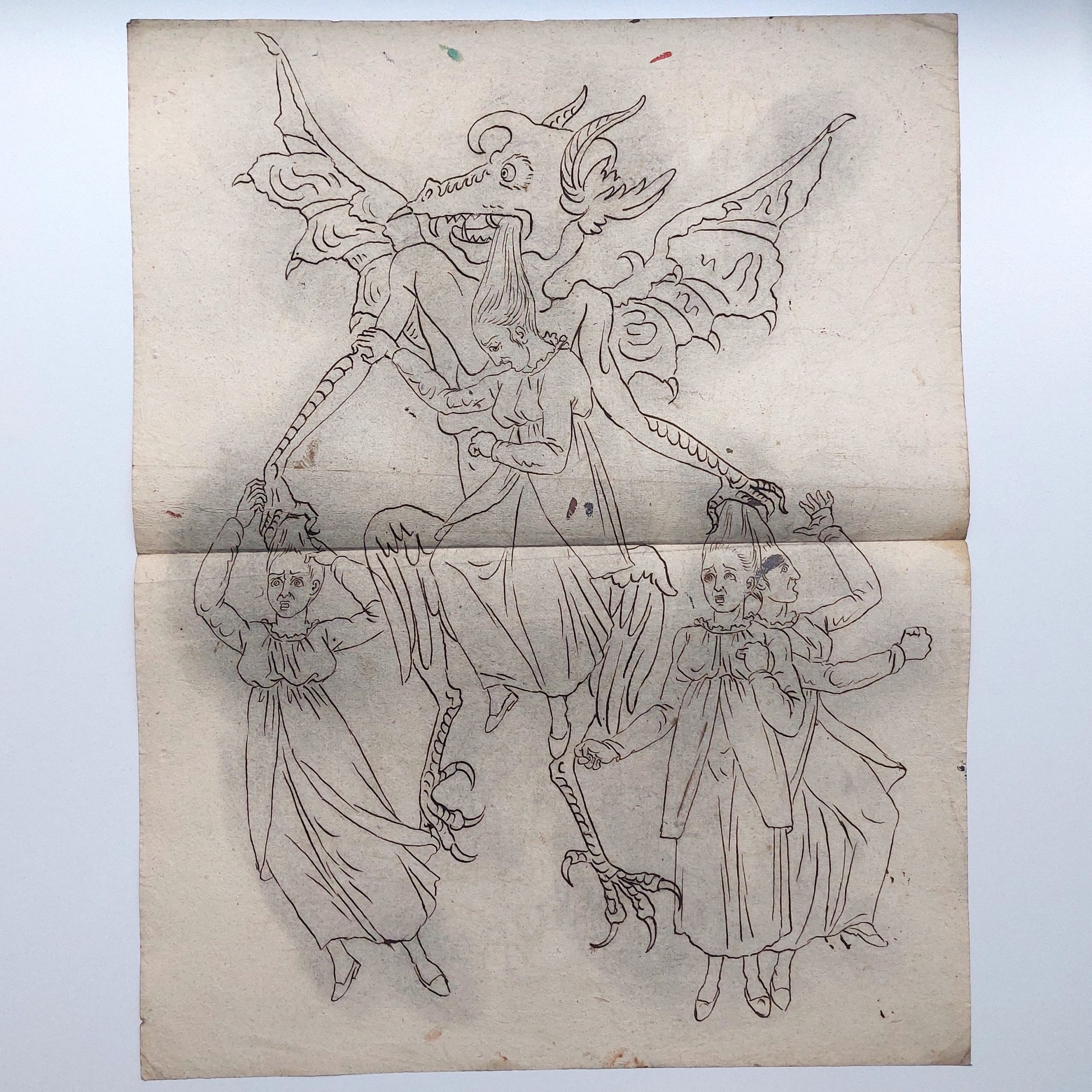 Ensemble de dessins de marionnettes et décors démoniaques. – Image 35