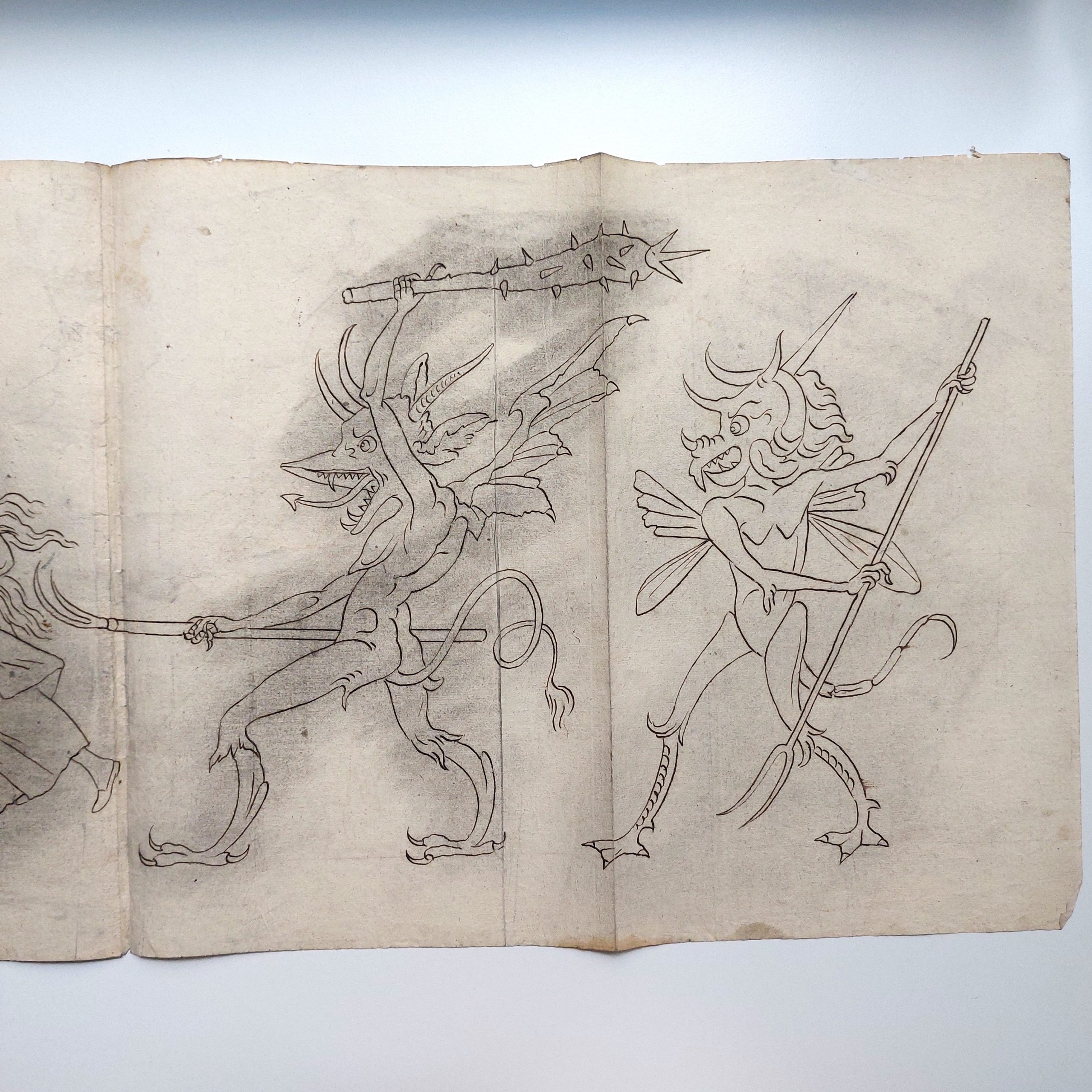 Ensemble de dessins de marionnettes et décors démoniaques. – Image 38