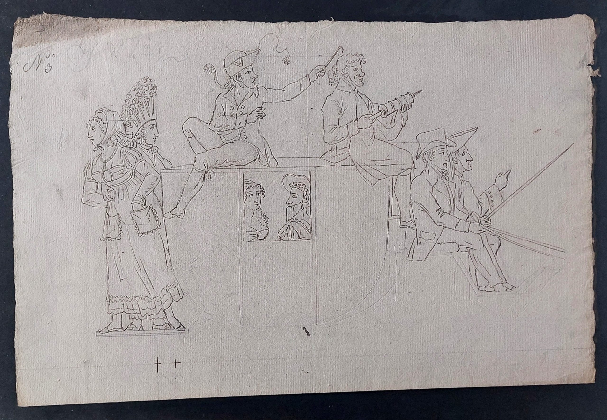 Ensemble de dessins de marionnettes et décors démoniaques. – Image 47