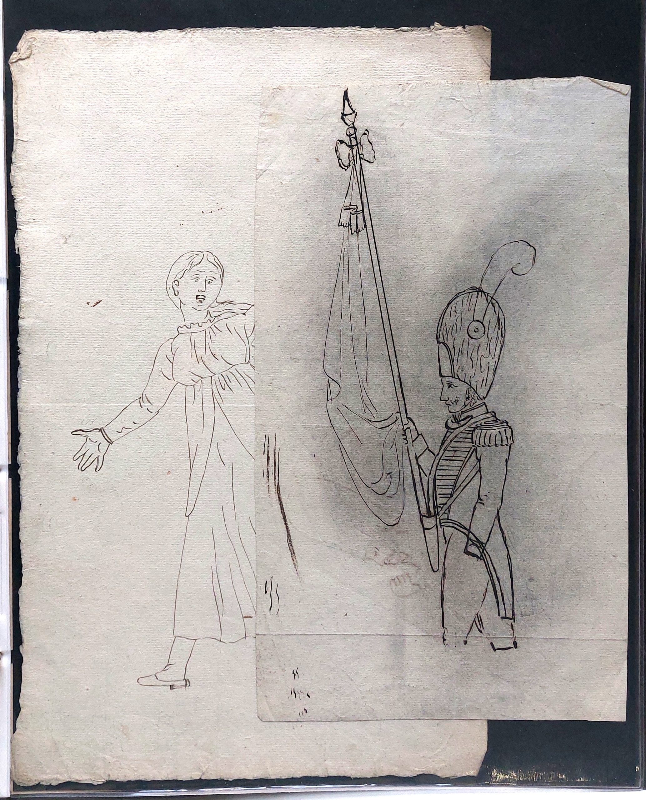 Ensemble de dessins de marionnettes et décors démoniaques. – Image 59