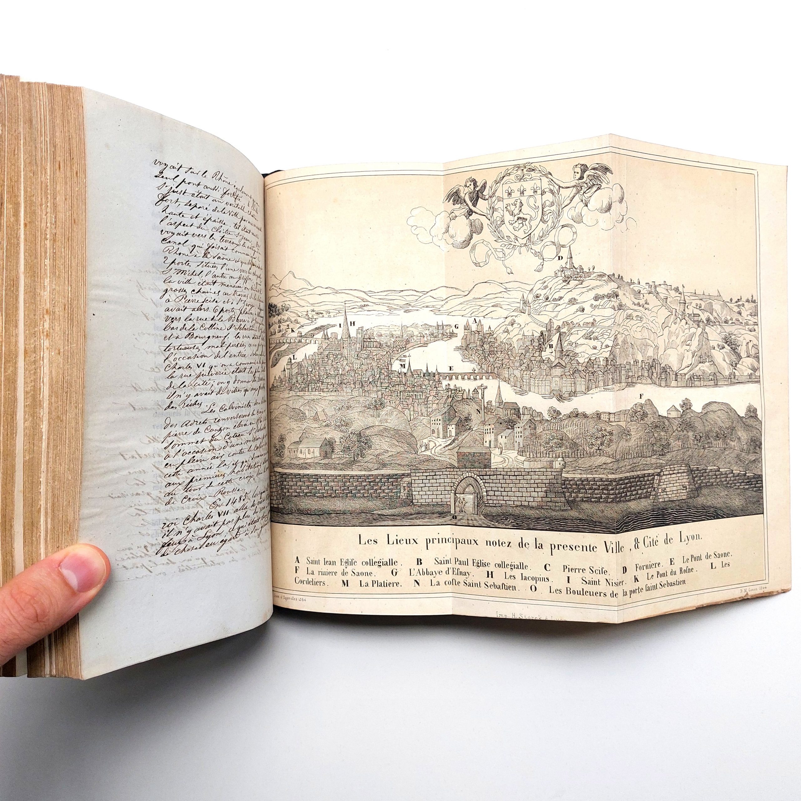 Histoire de Lyon, depuis les Gaulois jusqu'à nos jours, ornée de vignettes, points de vue et portraits.