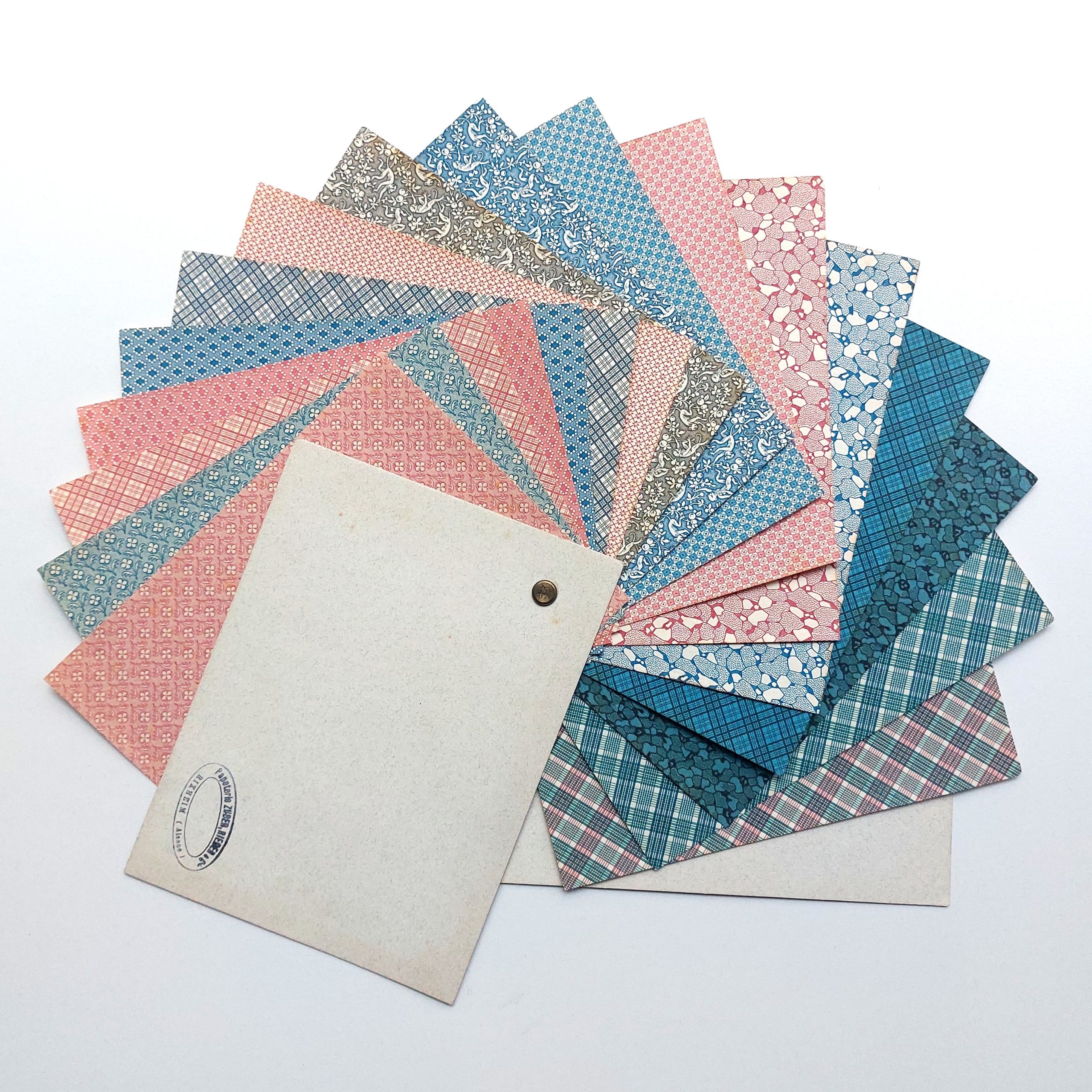 Ensemble d'échantillons et une lettre au cartier génois Faustino Solesio. – Image 6