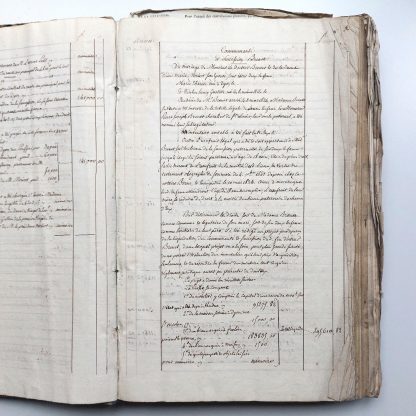 Livre de Raison de Madame Brenet 1825-1849 [Registre d'Administration et de Comptes d'Anne Marie Morisot, Veuve d'Henry Catherine Brenet docteur en médecine, Chevalier de la Légion d'Honneur et membre de la chambre des Députés, décédé en 1824 ] – Image 4