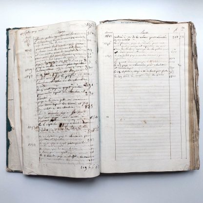 Livre de Raison de Madame Brenet 1825-1849 [Registre d'Administration et de Comptes d'Anne Marie Morisot, Veuve d'Henry Catherine Brenet docteur en médecine, Chevalier de la Légion d'Honneur et membre de la chambre des Députés, décédé en 1824 ] – Image 5