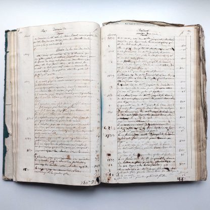 Livre de Raison de Madame Brenet 1825-1849 [Registre d'Administration et de Comptes d'Anne Marie Morisot, Veuve d'Henry Catherine Brenet docteur en médecine, Chevalier de la Légion d'Honneur et membre de la chambre des Députés, décédé en 1824 ] – Image 6