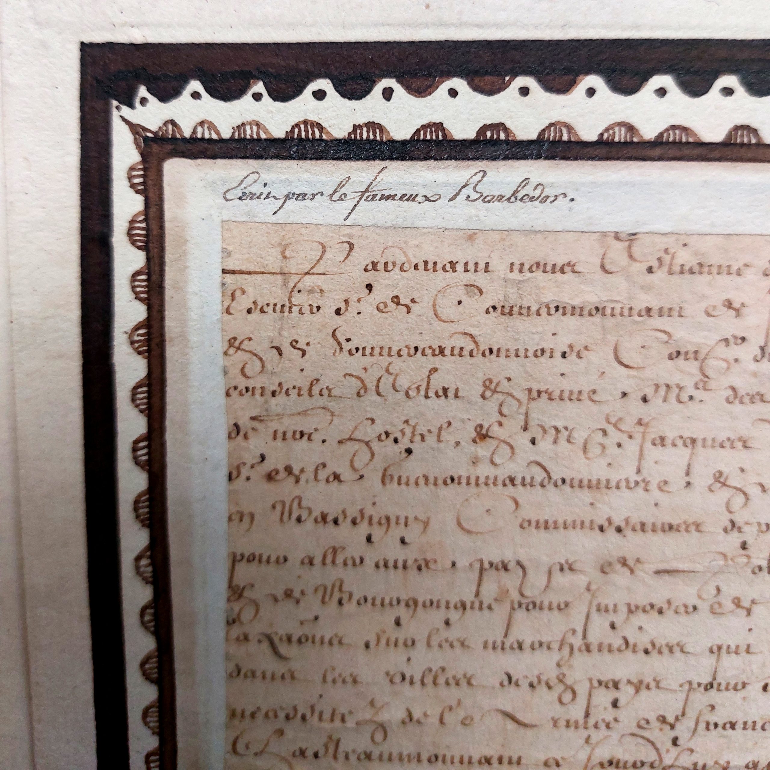 Collectionner la calligraphie : Les "Barbedor" de François-Nicolas Bédigis (1738-1814). – Image 2