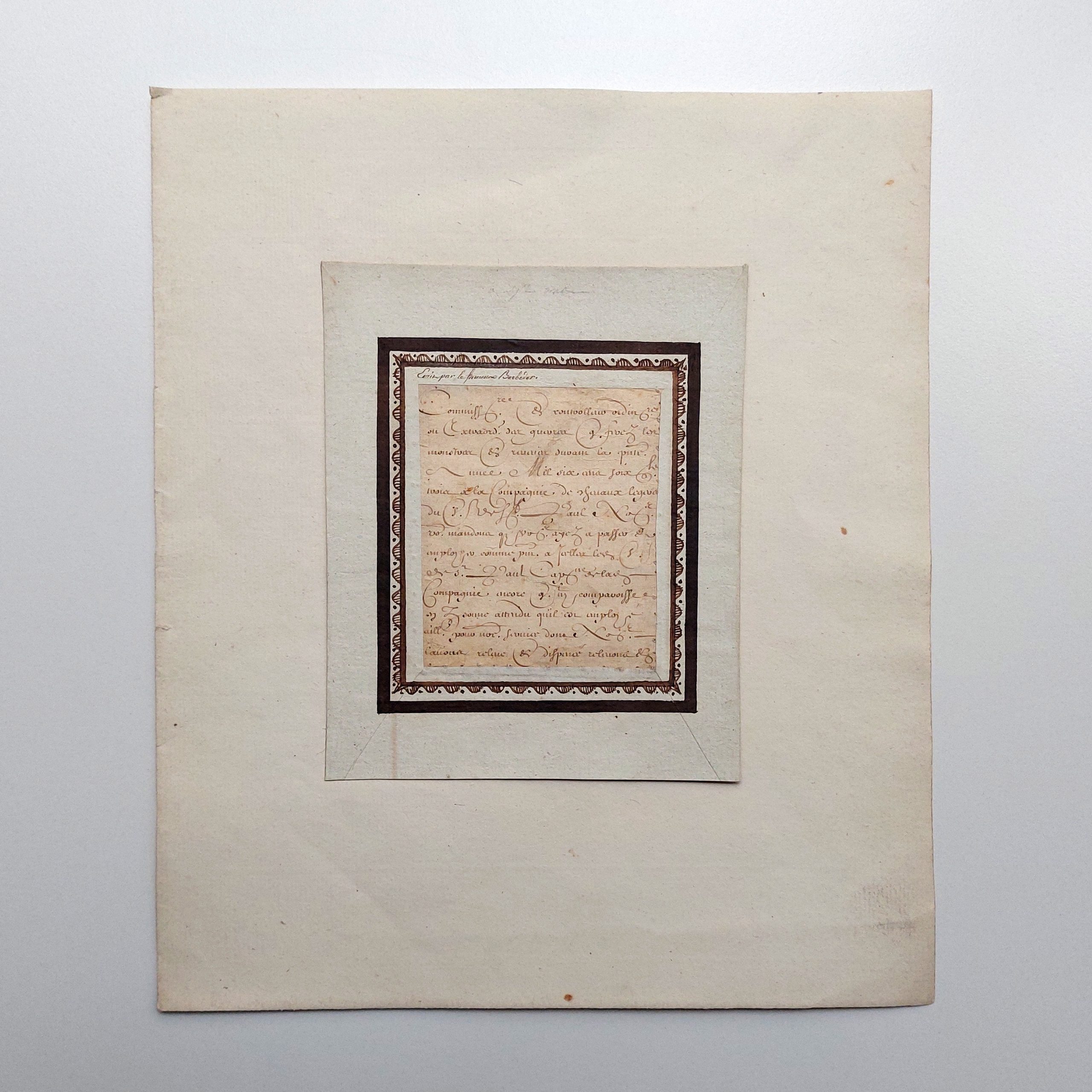 Collectionner la calligraphie : Les "Barbedor" de François-Nicolas Bédigis (1738-1814). – Image 4