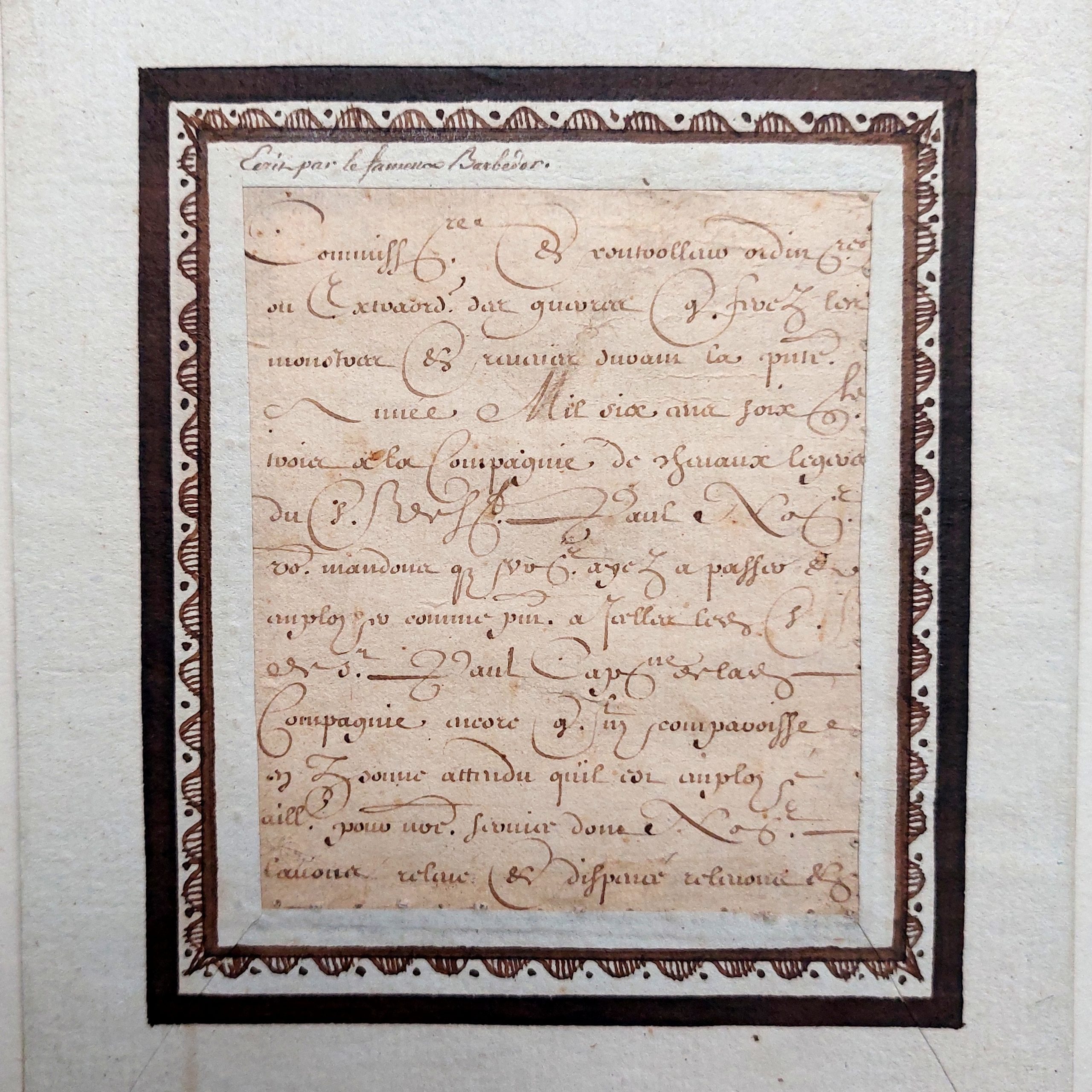Collectionner la calligraphie : Les "Barbedor" de François-Nicolas Bédigis (1738-1814). – Image 5