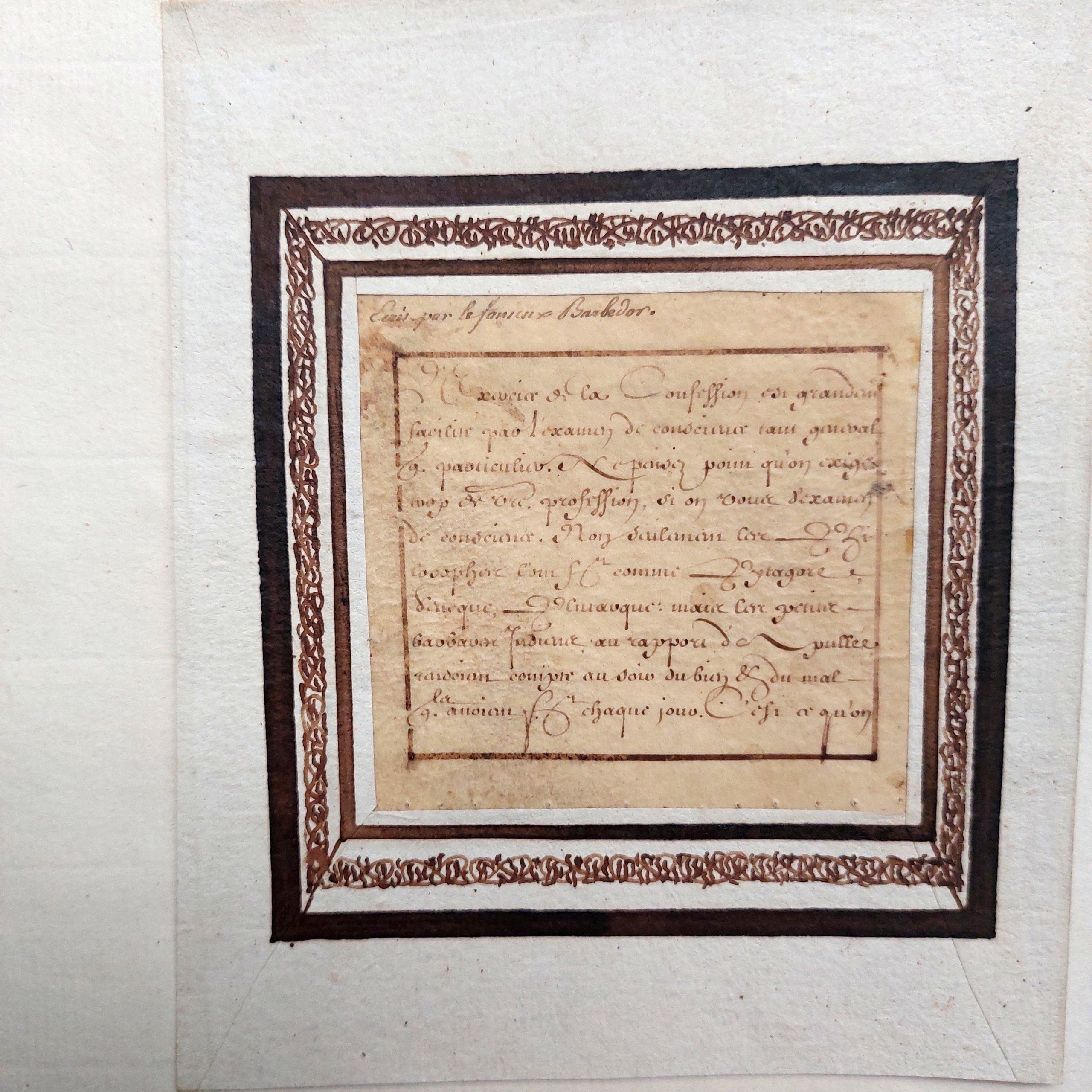 Collectionner la calligraphie : Les "Barbedor" de François-Nicolas Bédigis (1738-1814). – Image 11