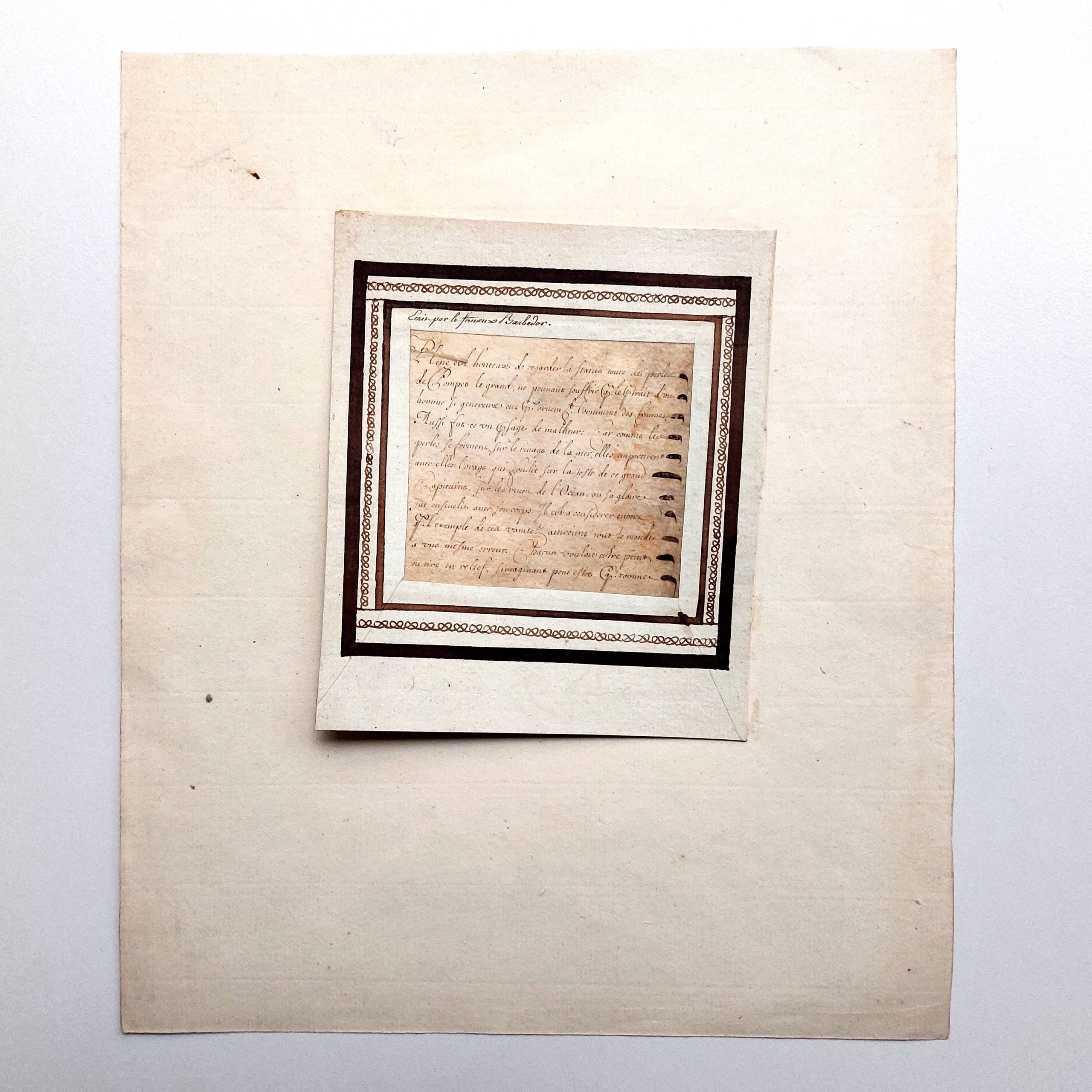 Collectionner la calligraphie : Les "Barbedor" de François-Nicolas Bédigis (1738-1814). – Image 13