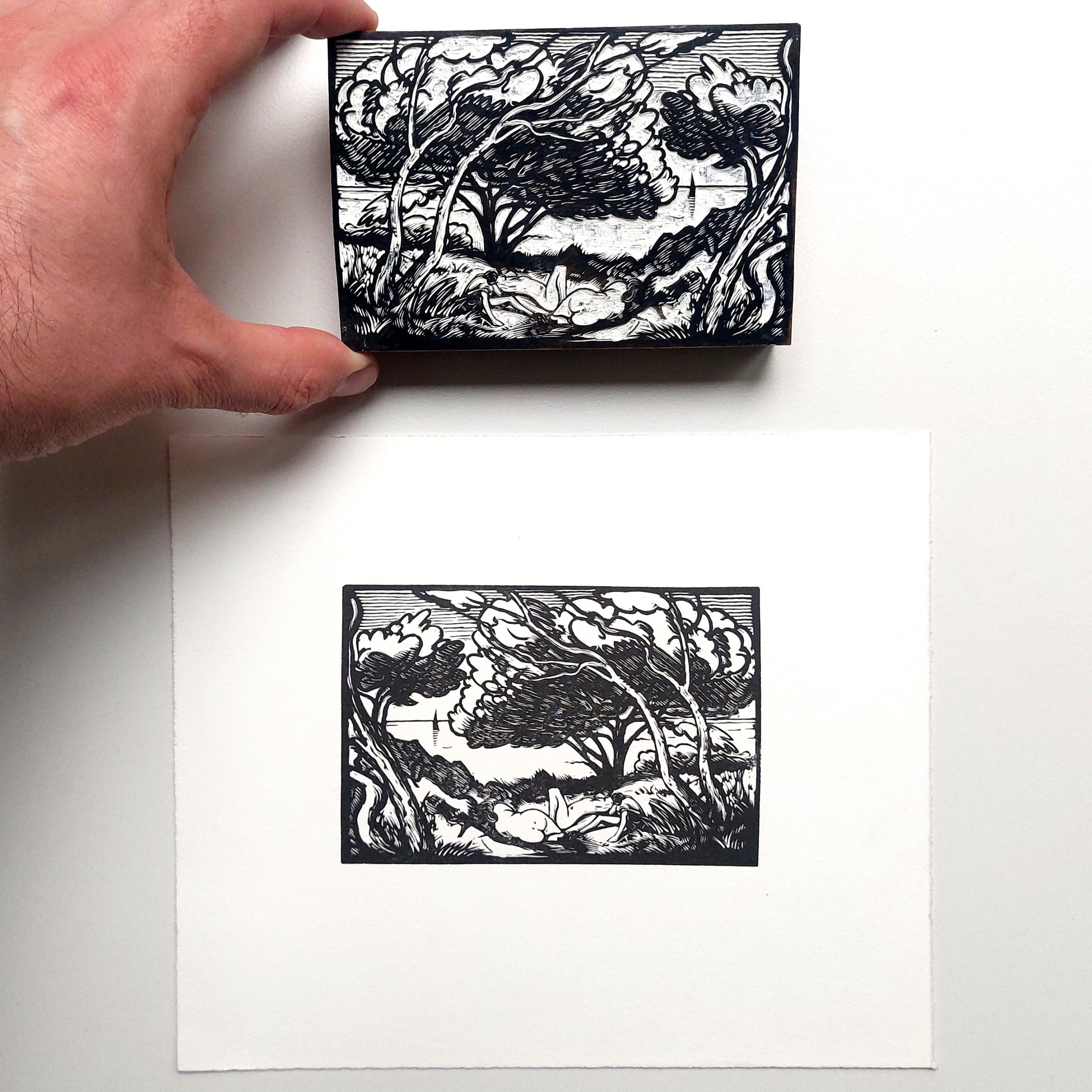 Matrice pour un auto-portrait de Paul Baudier. – Image 2