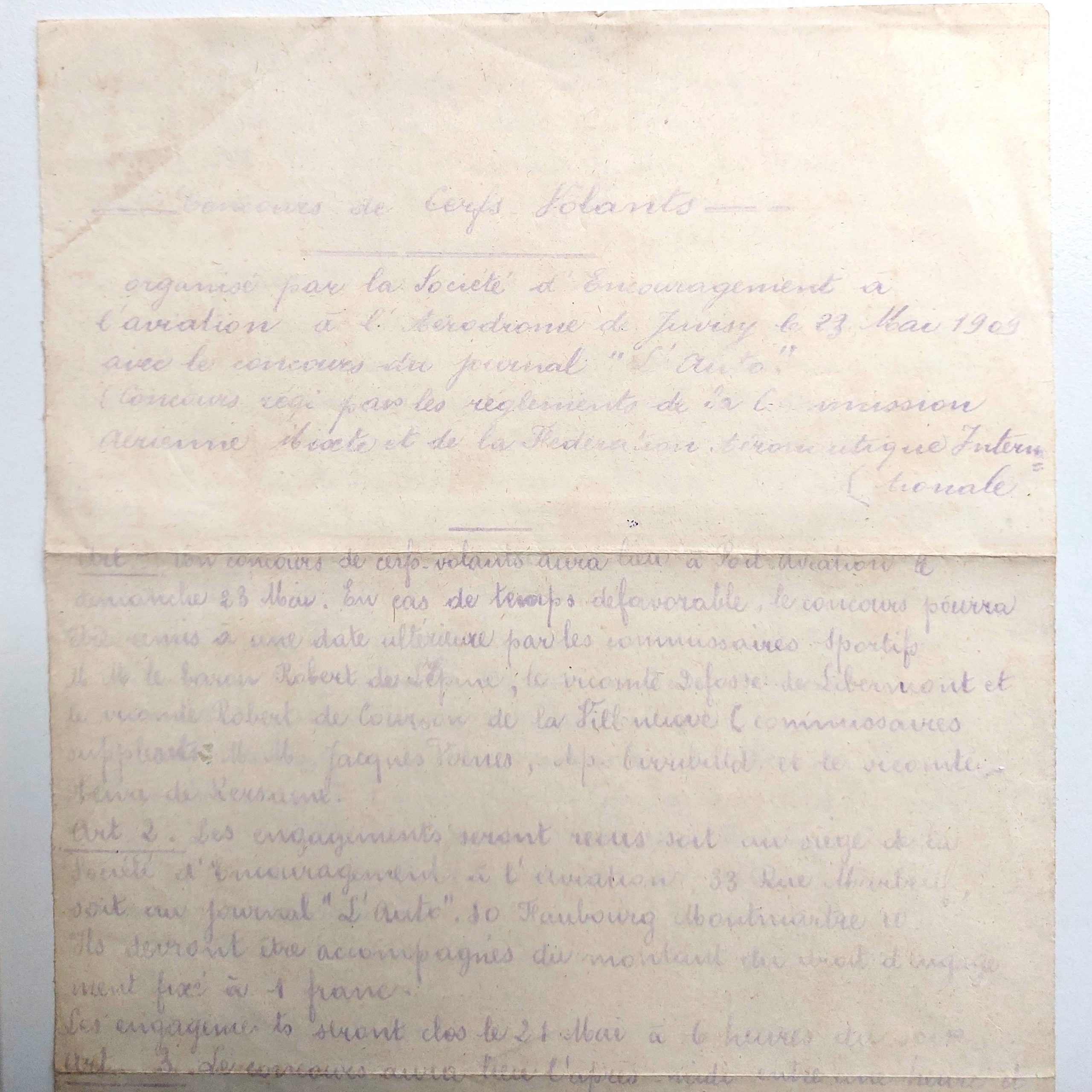 Règlement du concours de cerfs-volants inaugural de Port-Aviation. – Image 2