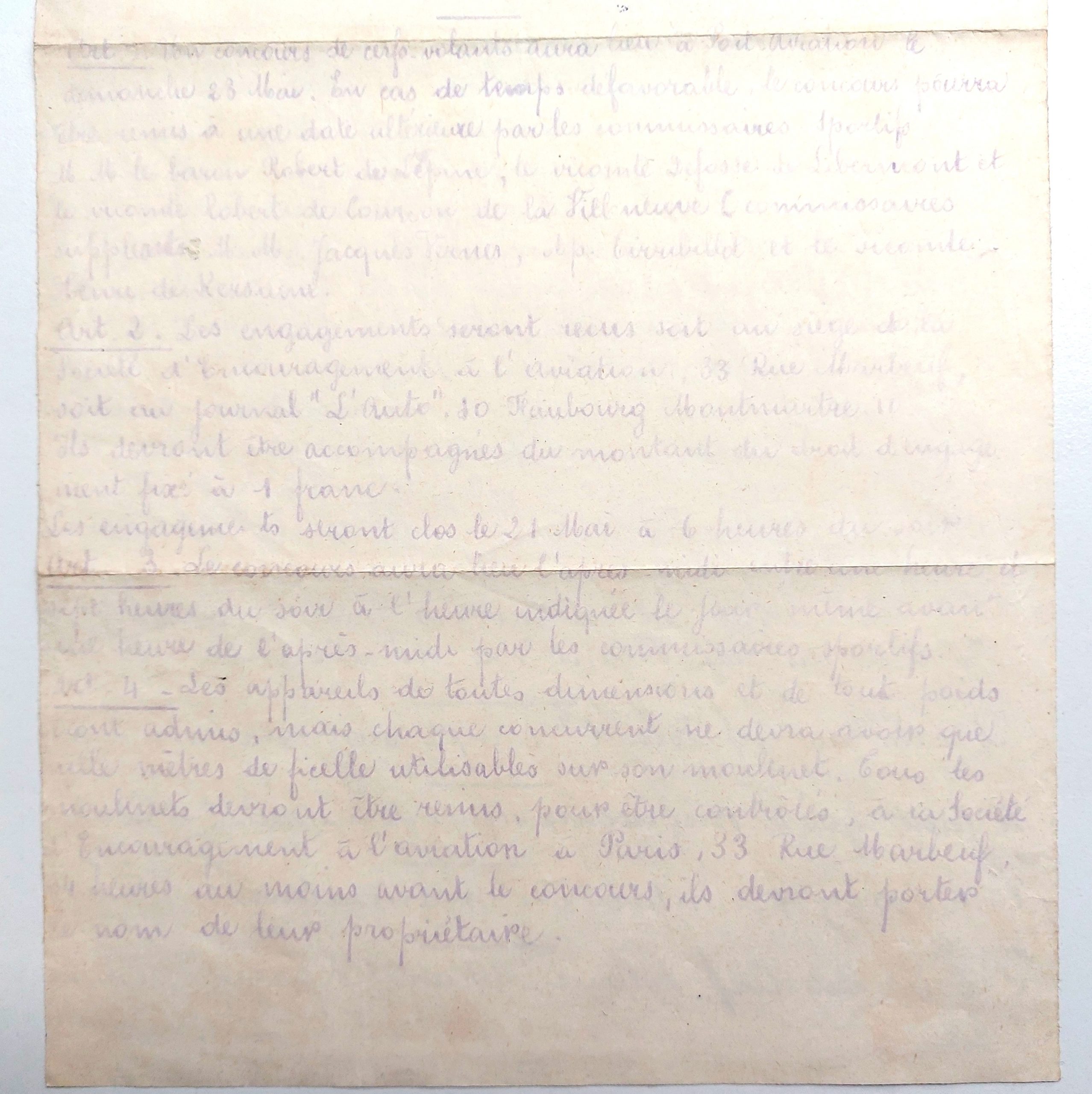 Règlement du concours de cerfs-volants inaugural de Port-Aviation. – Image 3