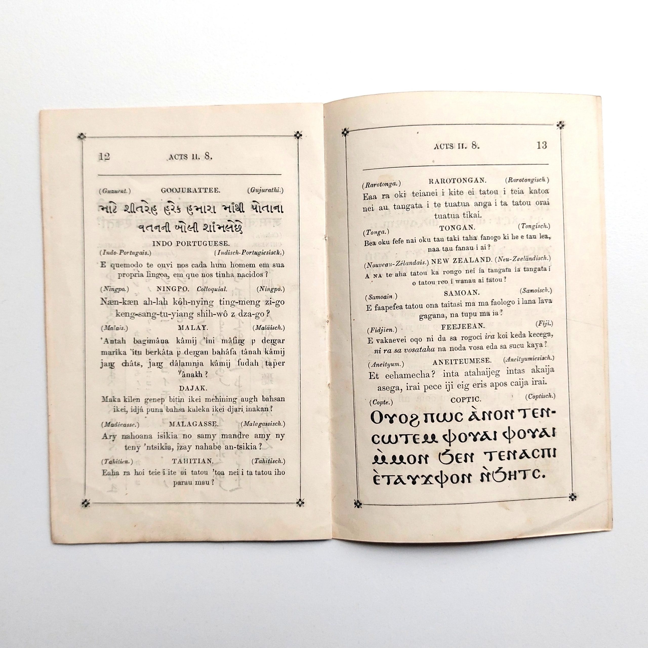 Spécimens de quelques-uns des idiomes et des dialectes dans lesquels la société biblique britannique et étrangère a imprimé et répandu les Saintes écritures. – Image 4