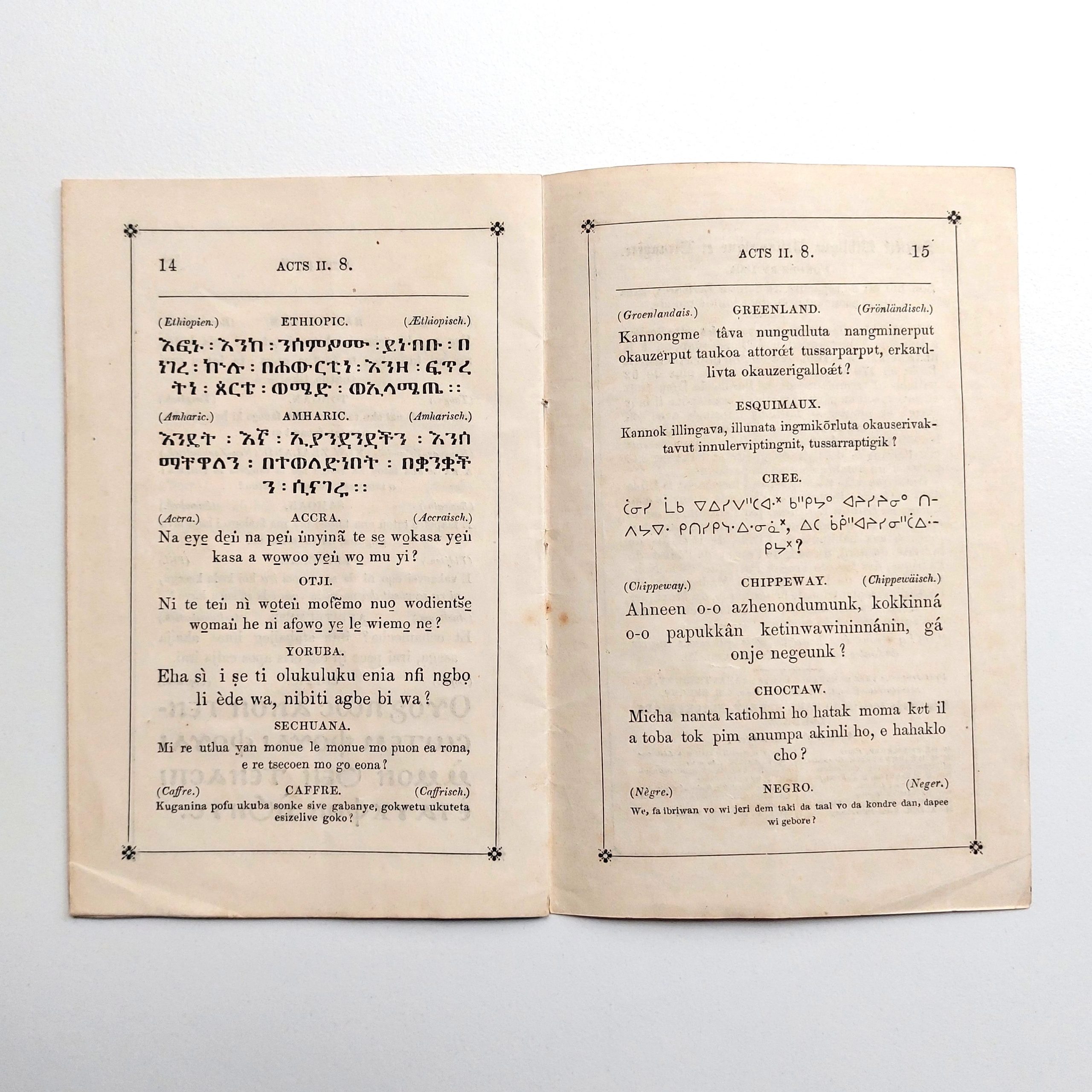 Spécimens de quelques-uns des idiomes et des dialectes dans lesquels la société biblique britannique et étrangère a imprimé et répandu les Saintes écritures. – Image 5