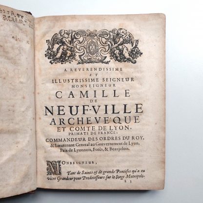 Histoire ecclesiastique du diocèse de Lyon, traitée par la suite chronologique des vies des reverendissimes archeveques comtes de Lyon et primats de France. – Image 6