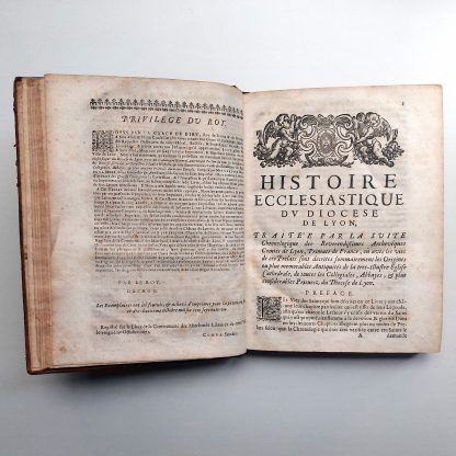 Histoire ecclesiastique du diocèse de Lyon, traitée par la suite chronologique des vies des reverendissimes archeveques comtes de Lyon et primats de France. – Image 9