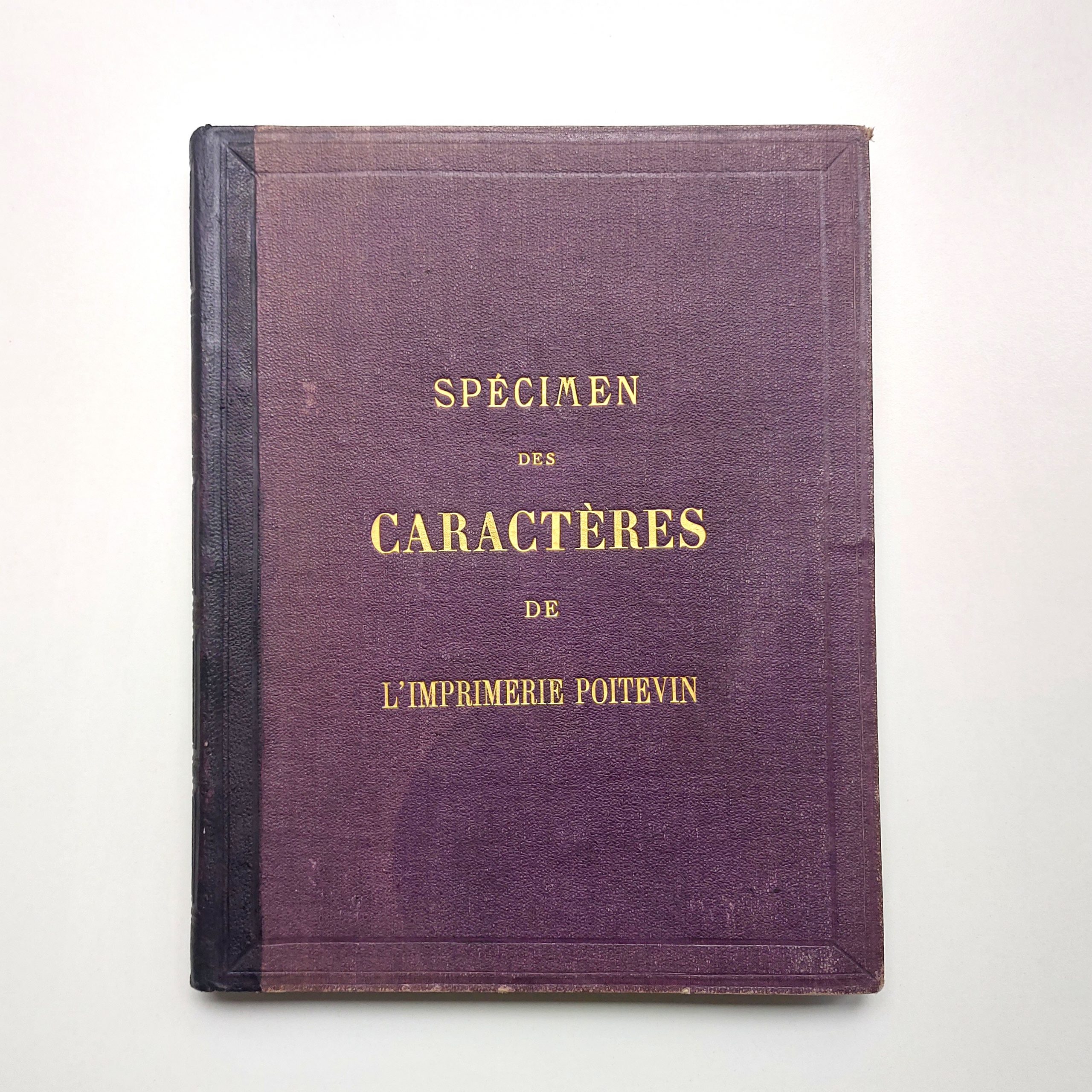 Spécimen des caractères de l'Imprimerie Poitevin.