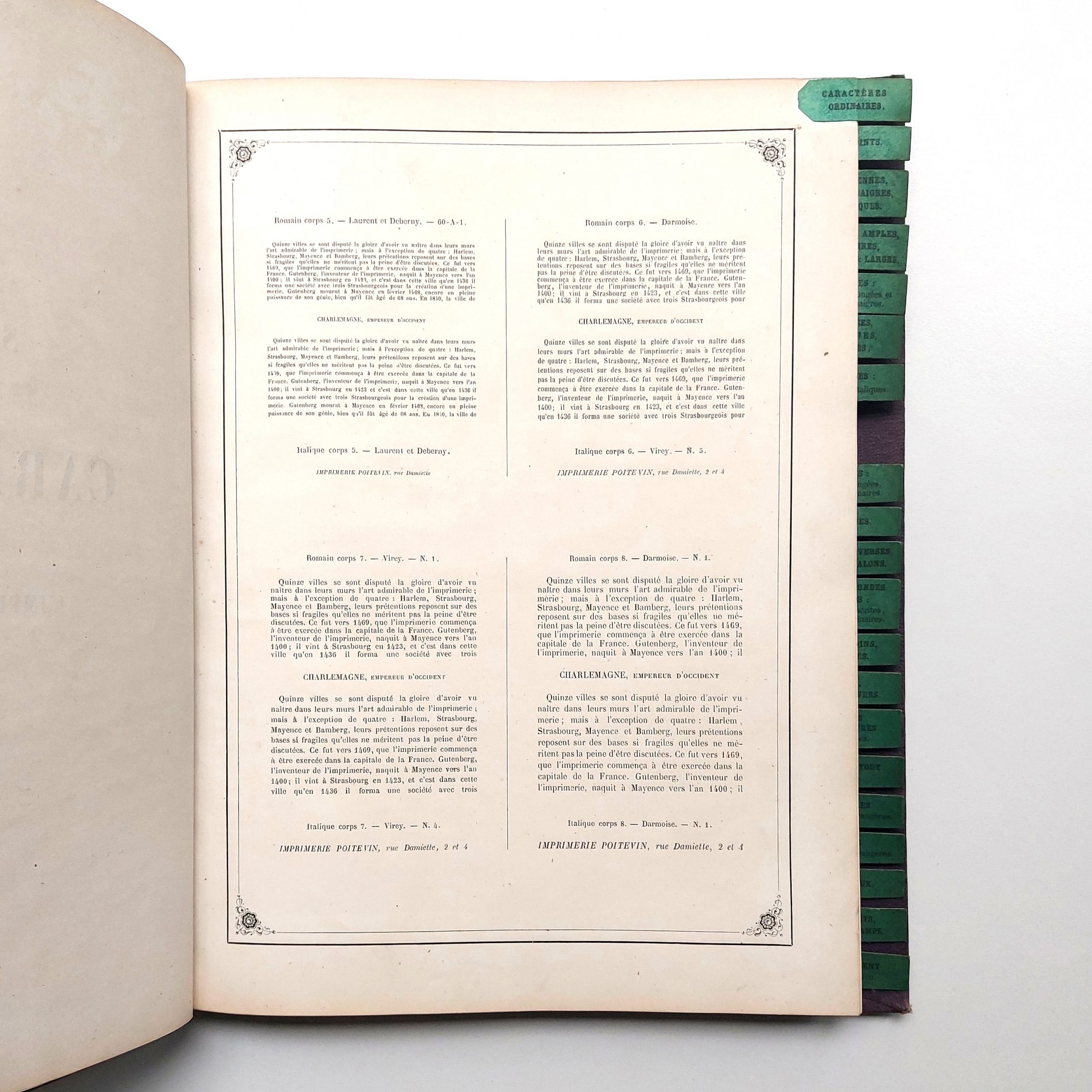 Spécimen des caractères de l'Imprimerie Poitevin. – Image 3