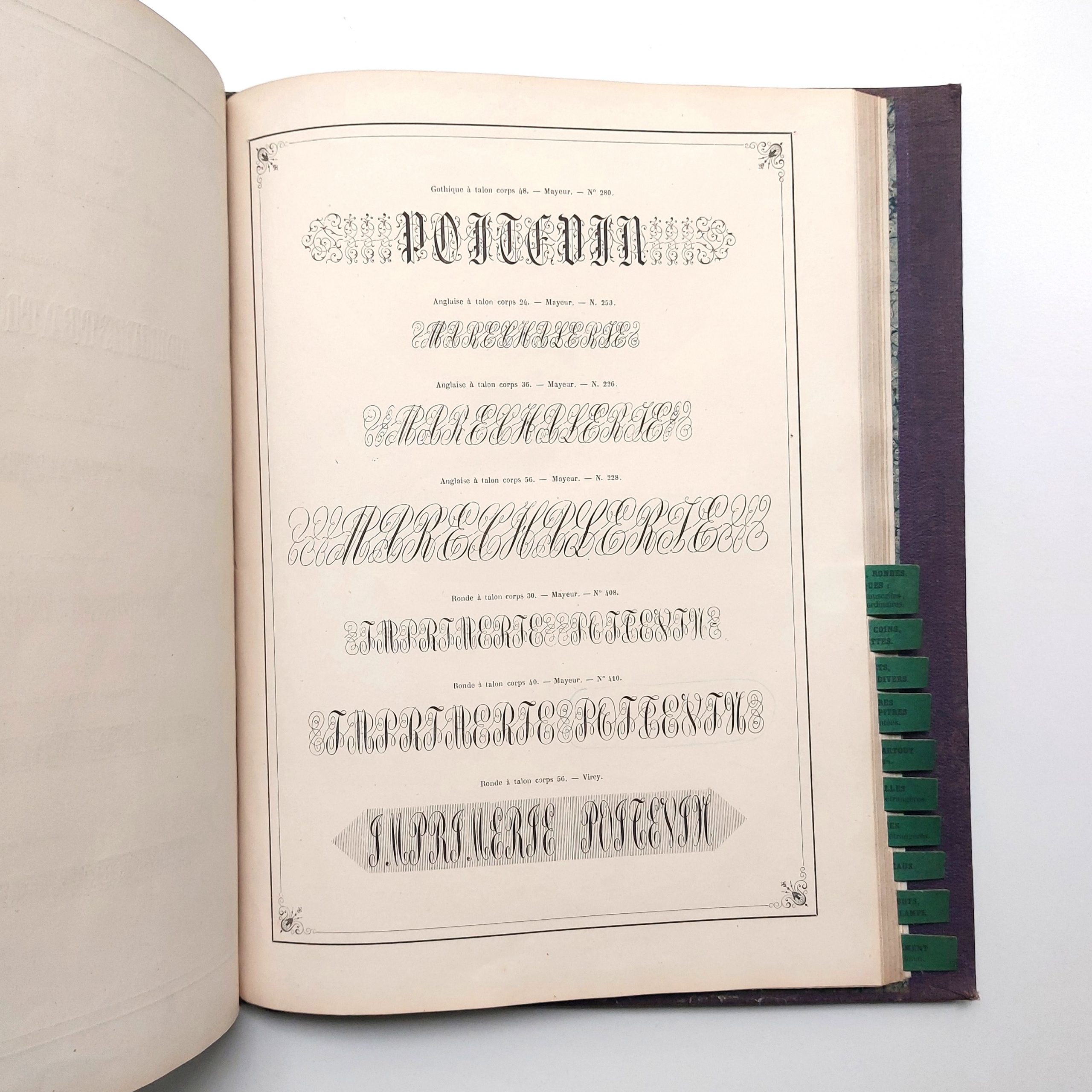 Spécimen des caractères de l'Imprimerie Poitevin. – Image 13