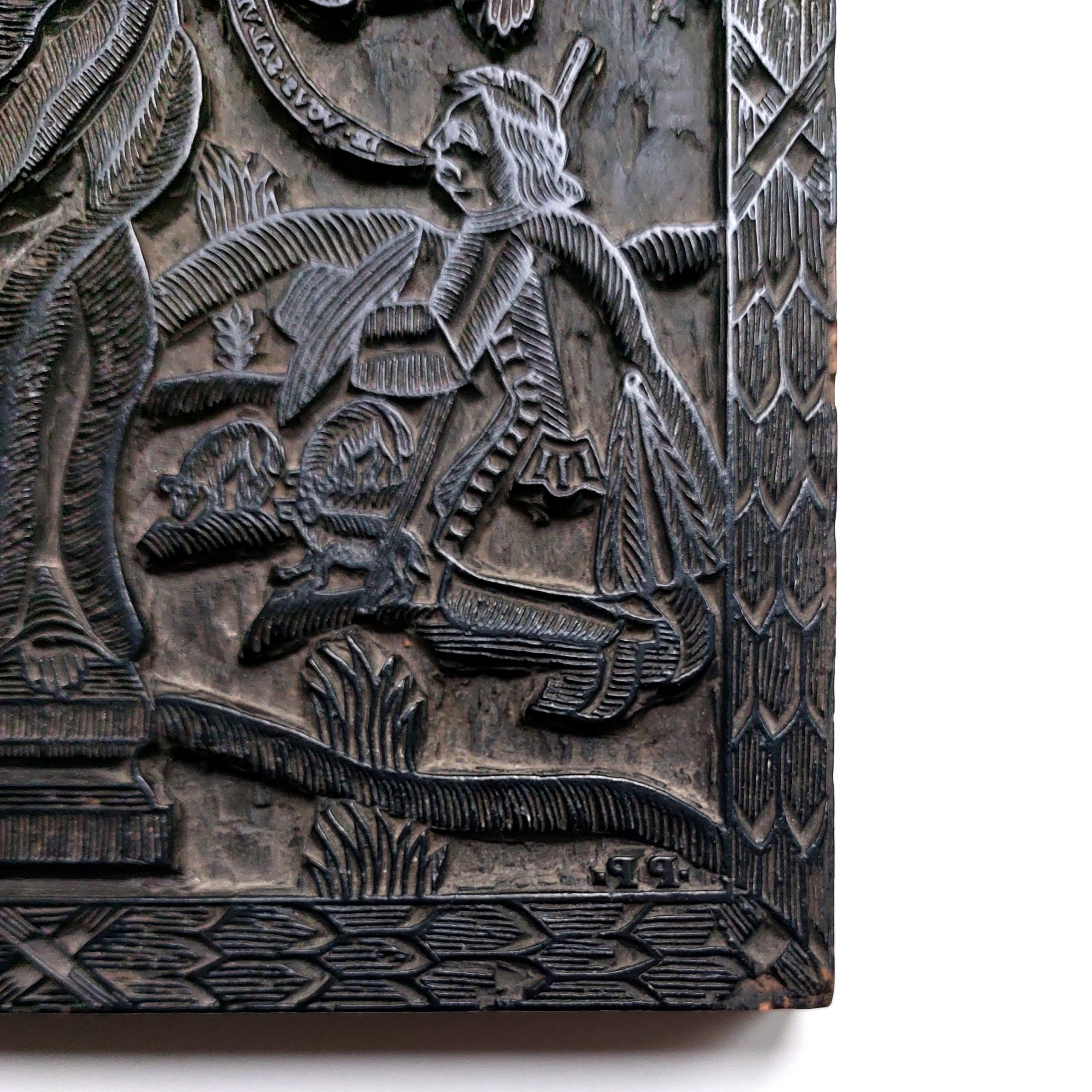 Matrice pour une gravure ex-votive remerciant la Vierge Marie. – Image 2