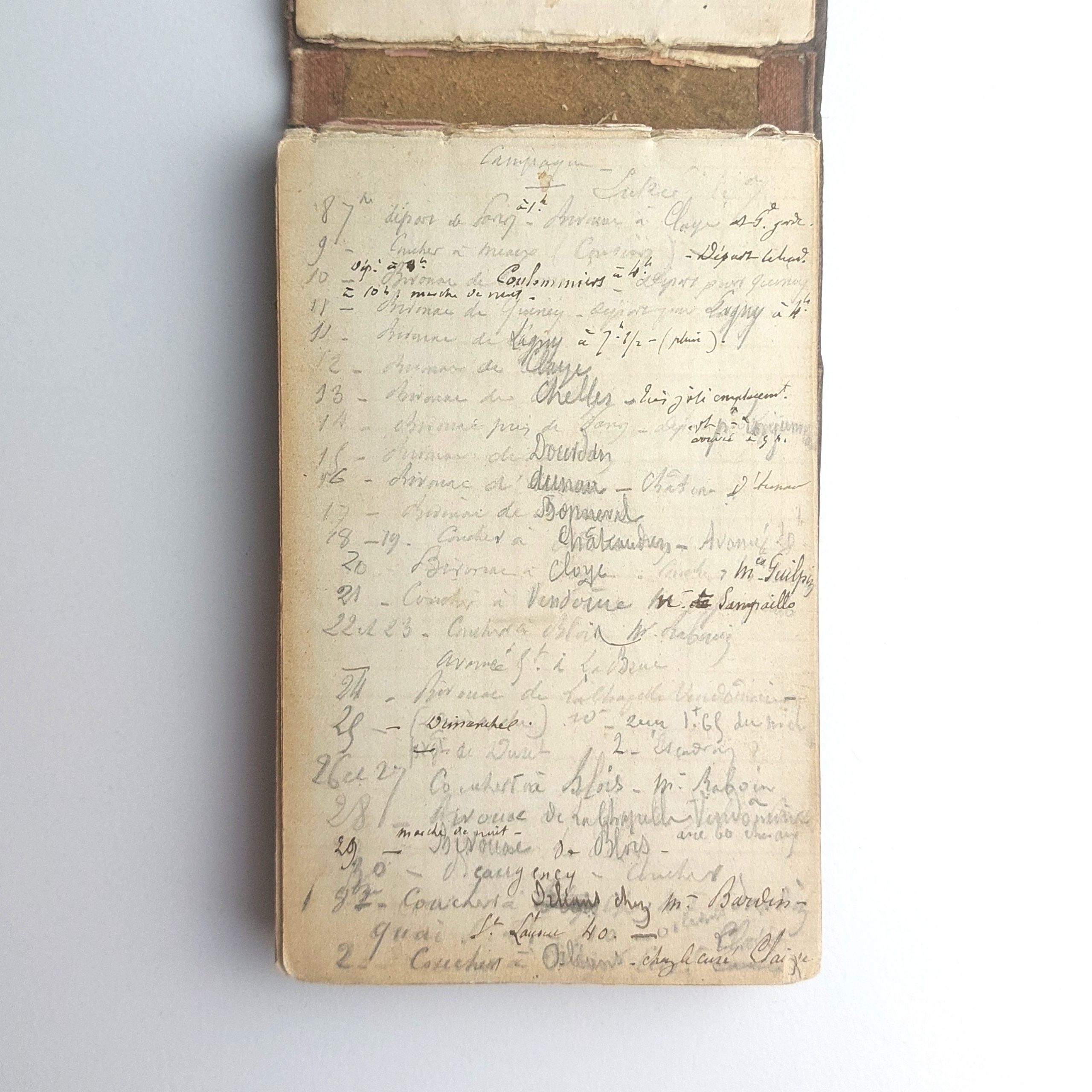 Carnet d'un soldat pendant la campagne de l'armée de la Loire en 1870-1871. – Image 2