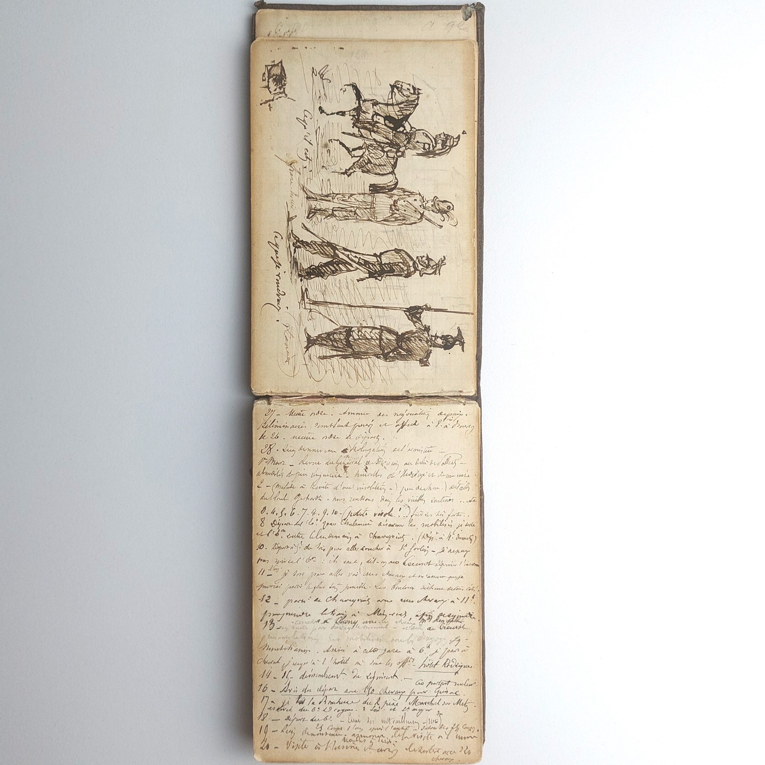 Carnet d'un soldat pendant la campagne de l'armée de la Loire en 1870-1871. – Image 8