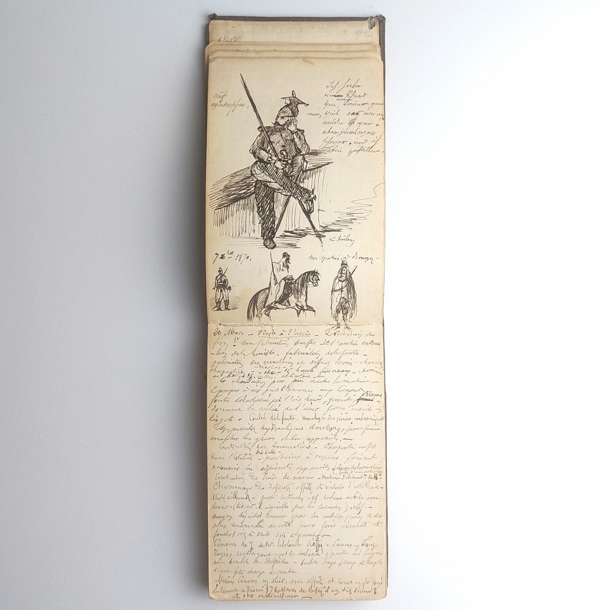 Carnet d'un soldat pendant la campagne de l'armée de la Loire en 1870-1871. – Image 13