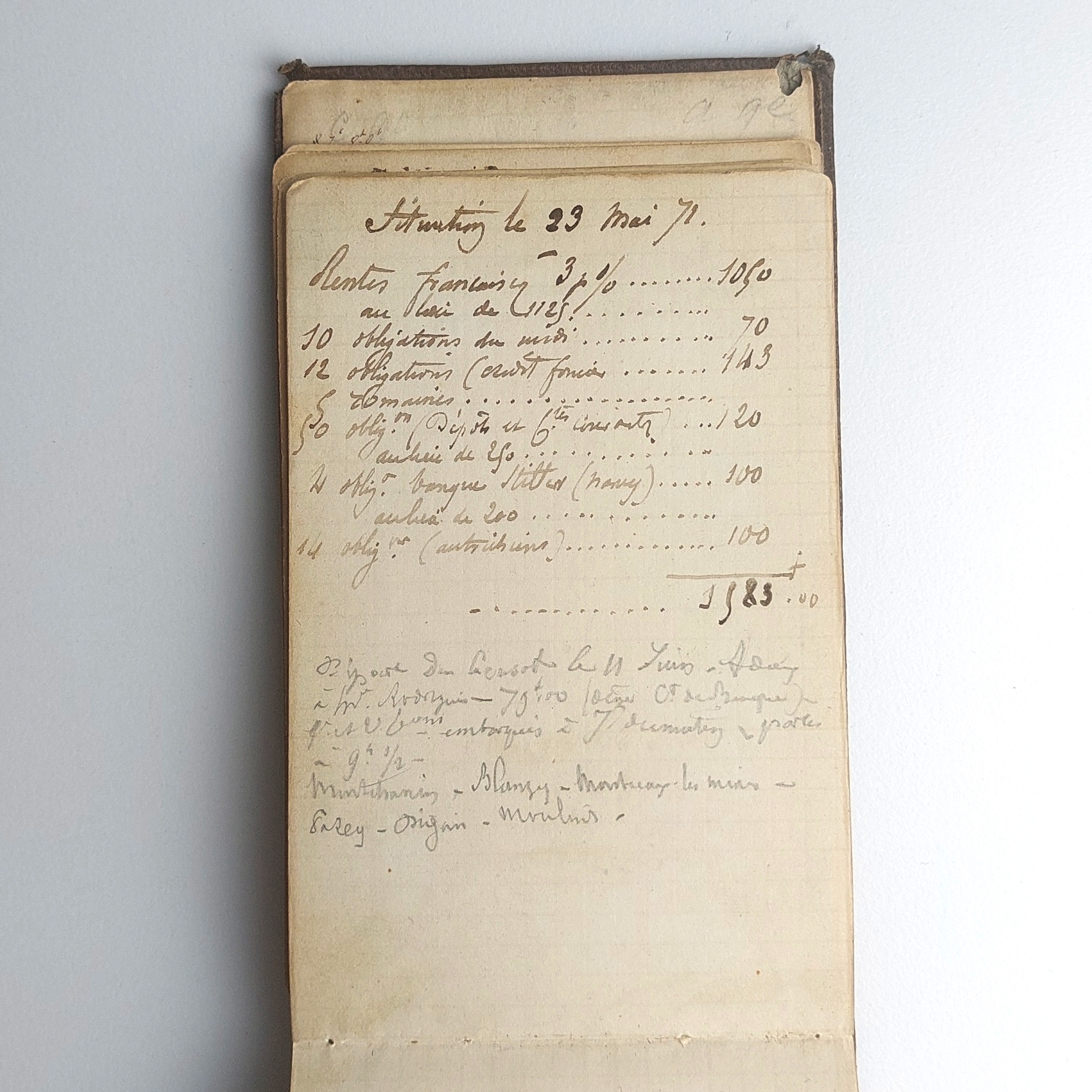 Carnet d'un soldat pendant la campagne de l'armée de la Loire en 1870-1871. – Image 15