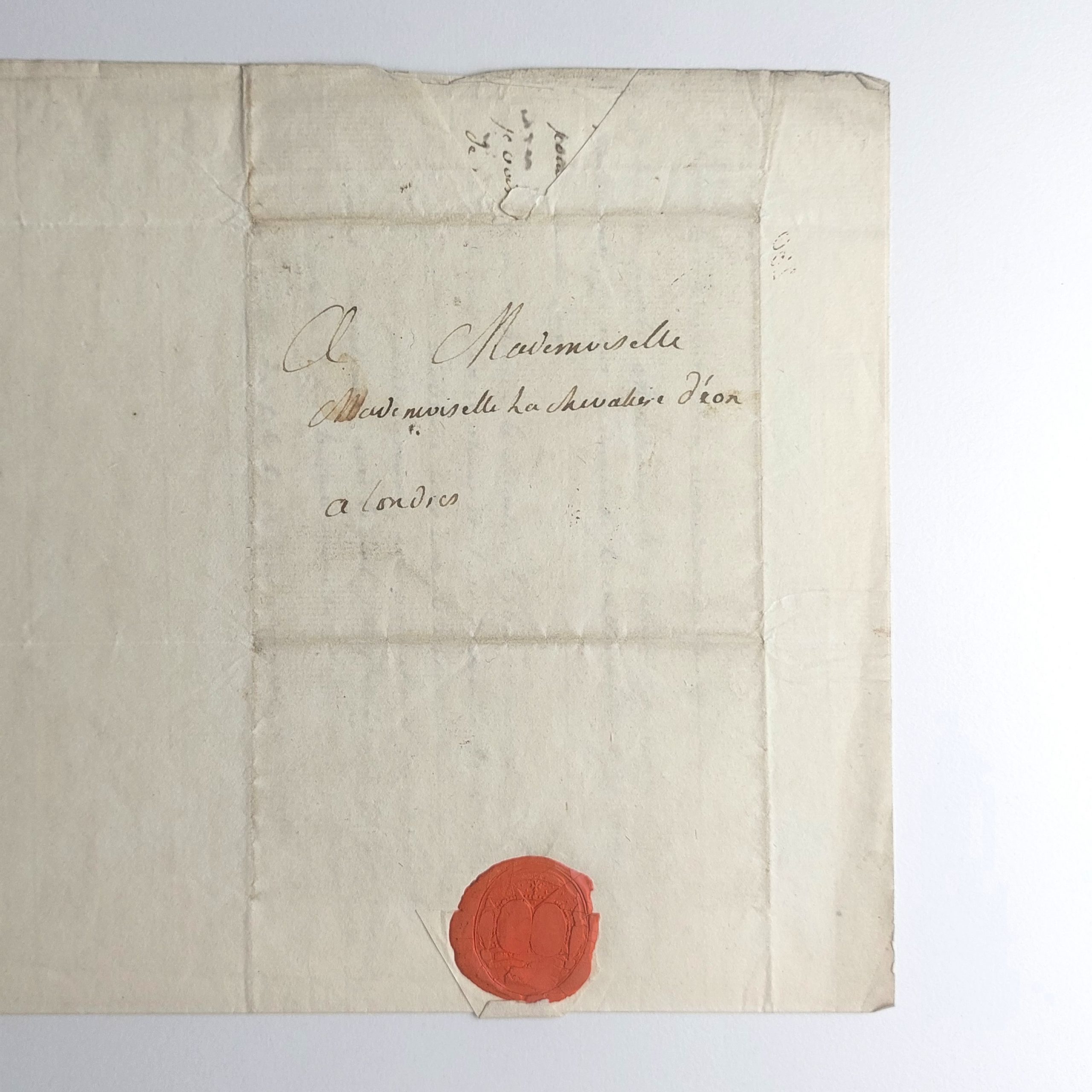 Minute autographe à la duchesse de Montmorency-Bouteville. – Image 6