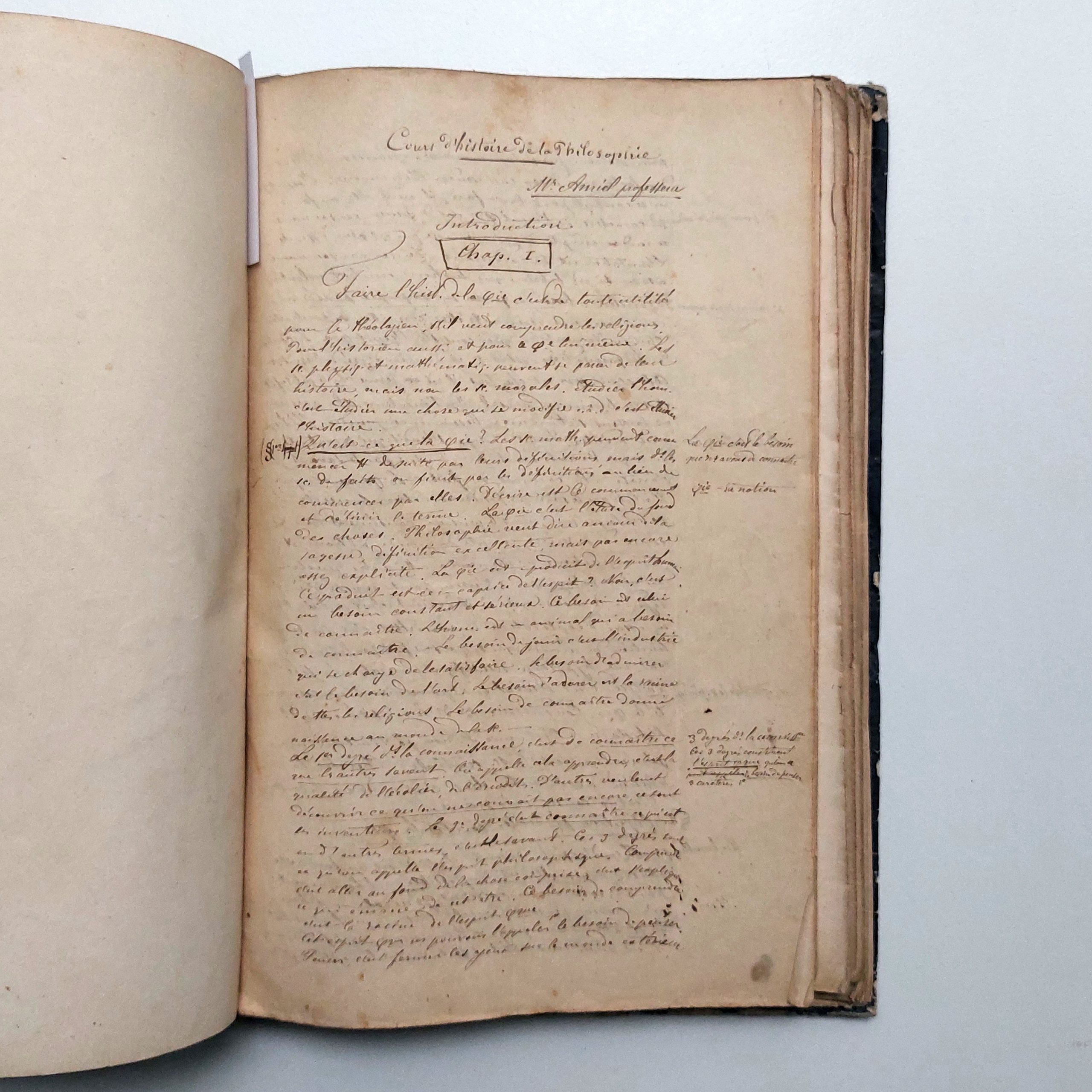 Recueil manuscrit de cours dispensés par d'éminents professeurs de l'Académie de Genève. – Image 17