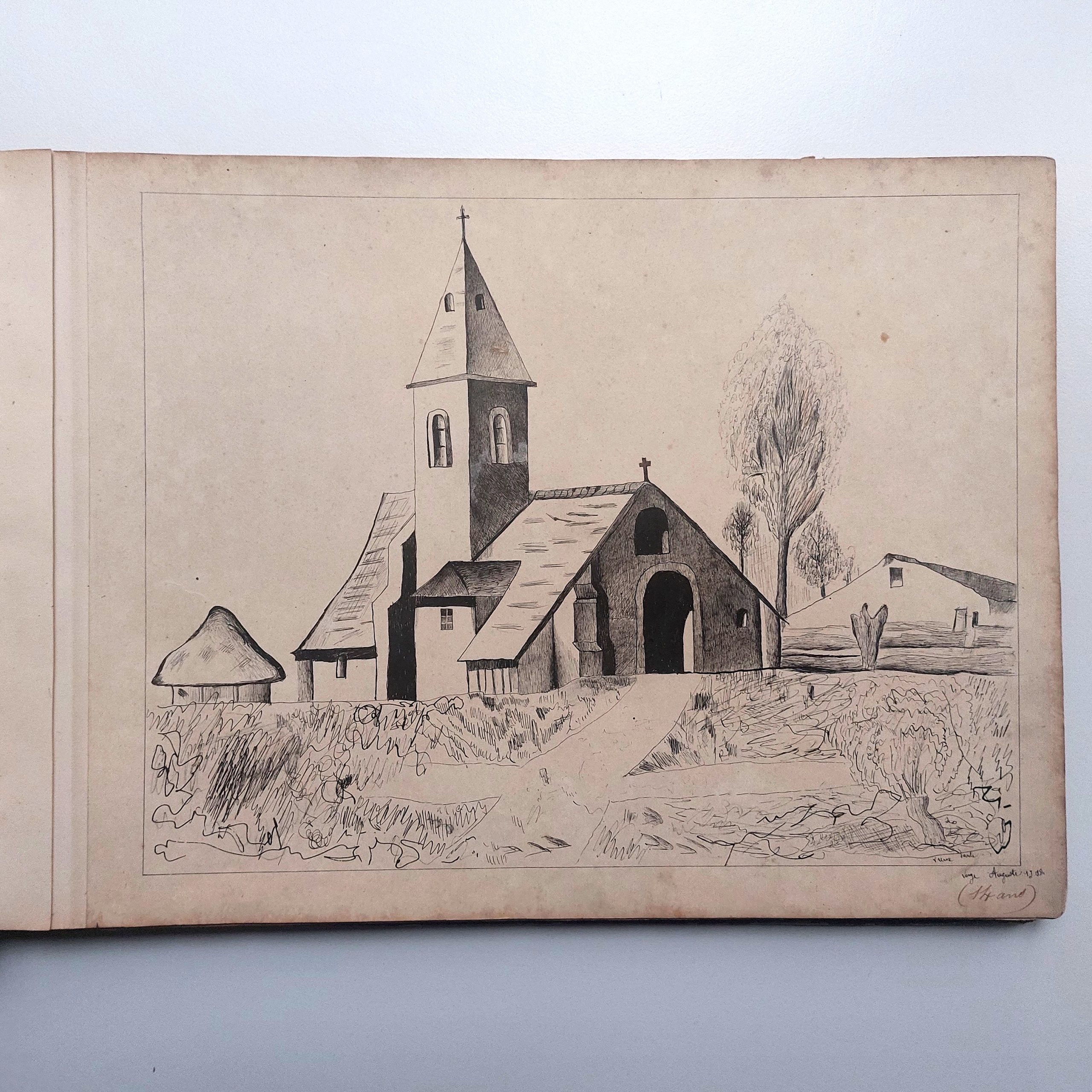 Recueil de dessins d'enfants de forgerons à Commentry. – Image 5