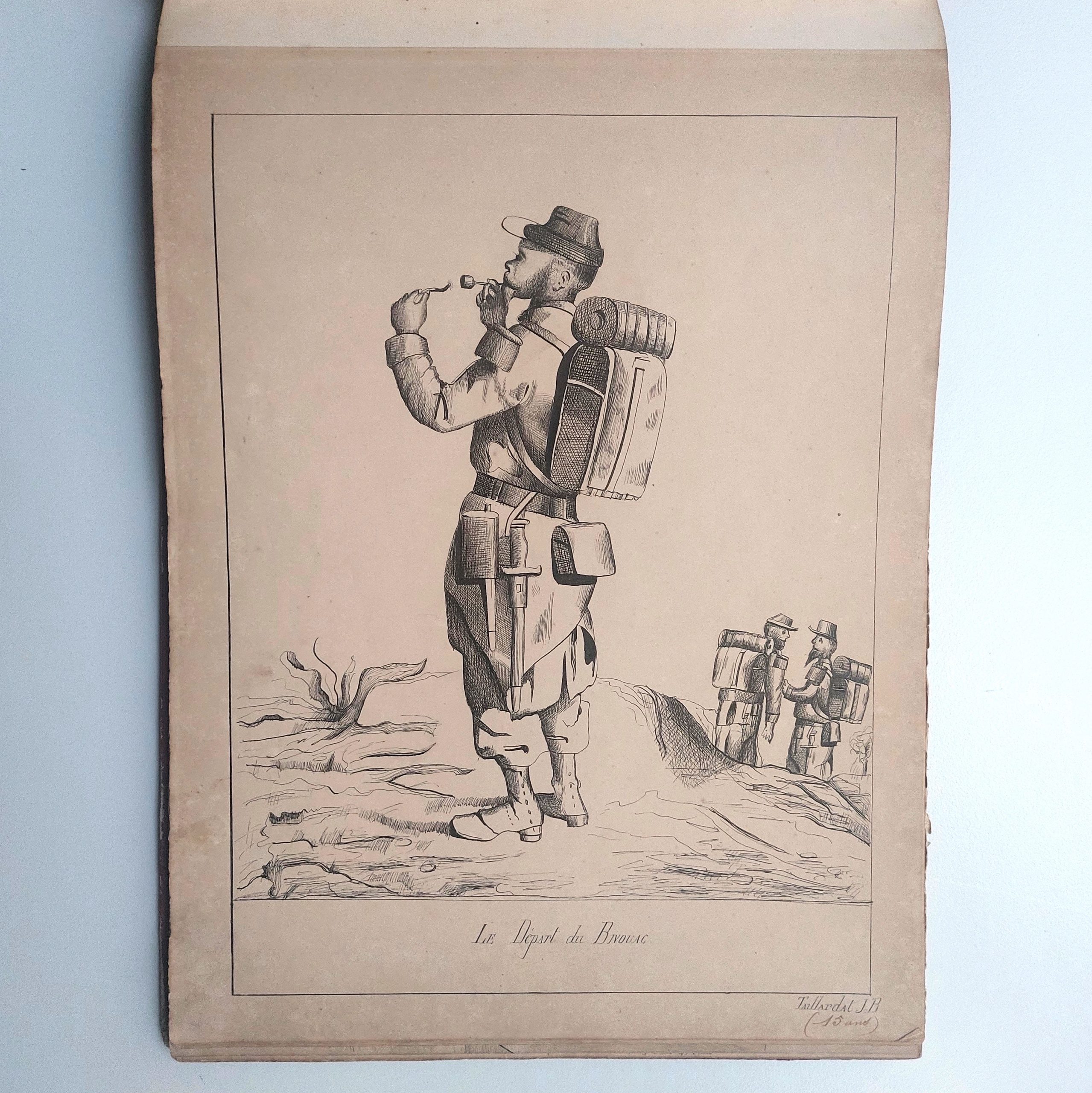 Recueil de dessins d'enfants de forgerons à Commentry. – Image 17