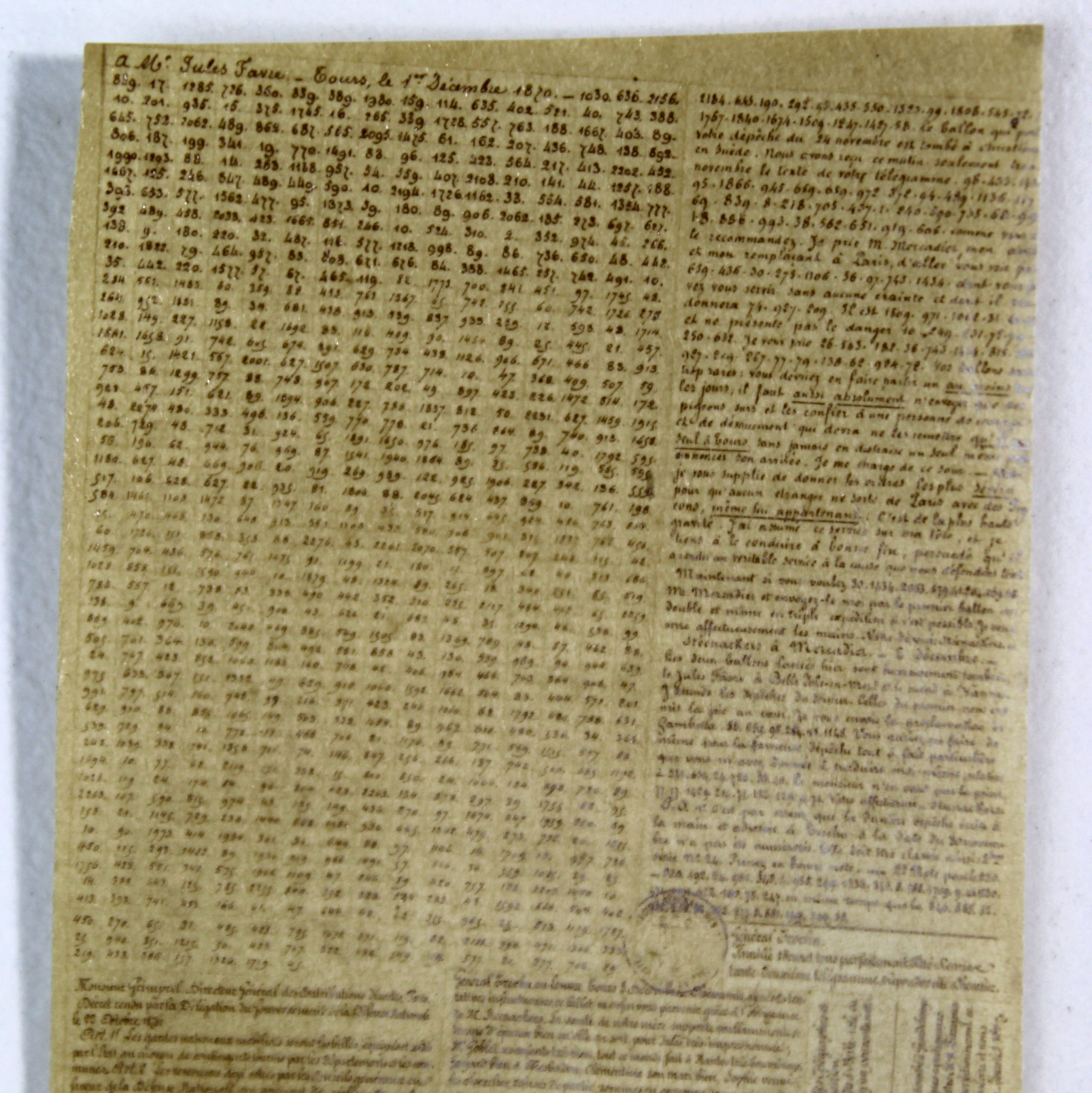 Collection de trois pigeongrammes offrant chacun un spécimen des différentes techniques photographiques utilisées. – Image 10