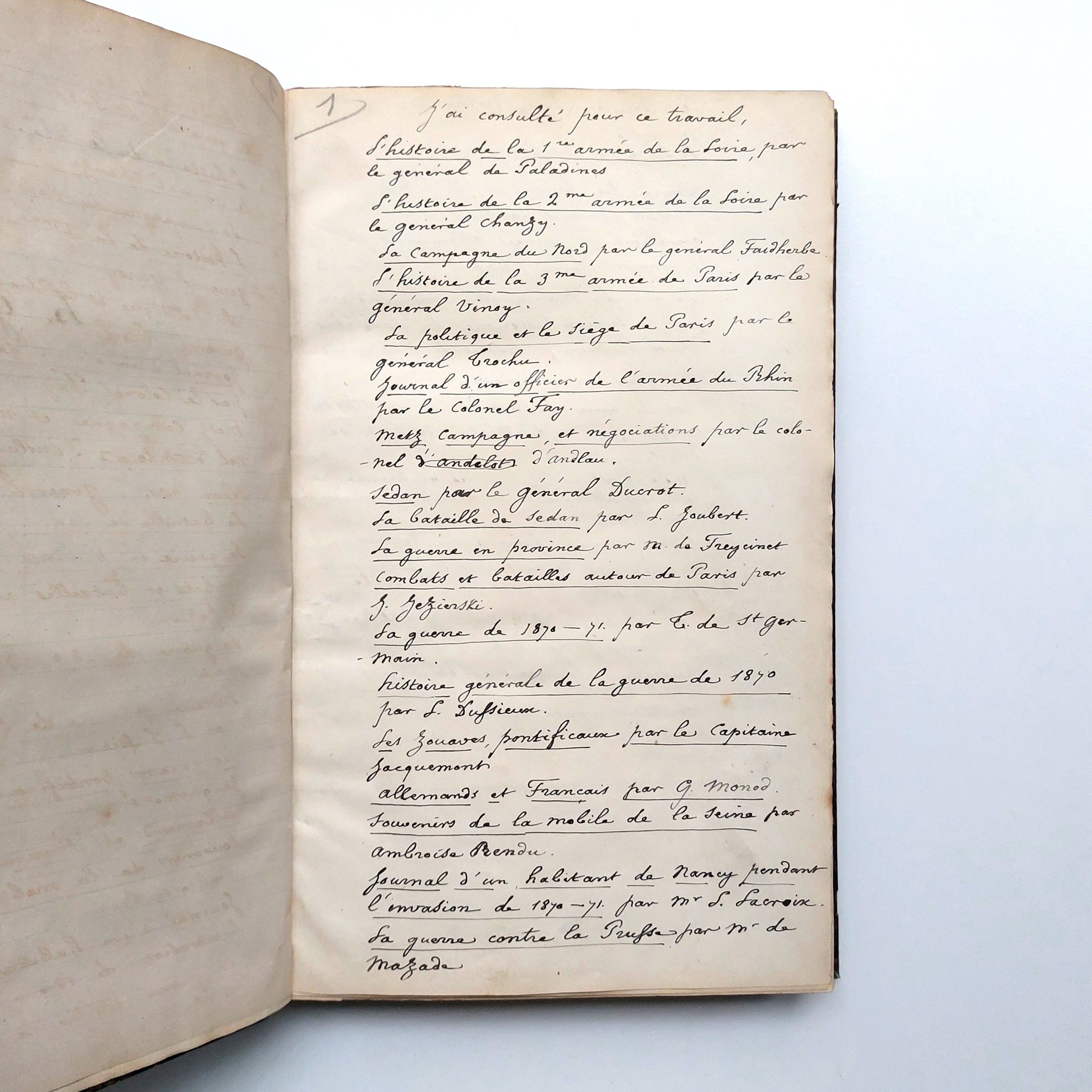 Manuscrit autographe inédit de l'historien Henri Gomont (1815-1890). – Image 4